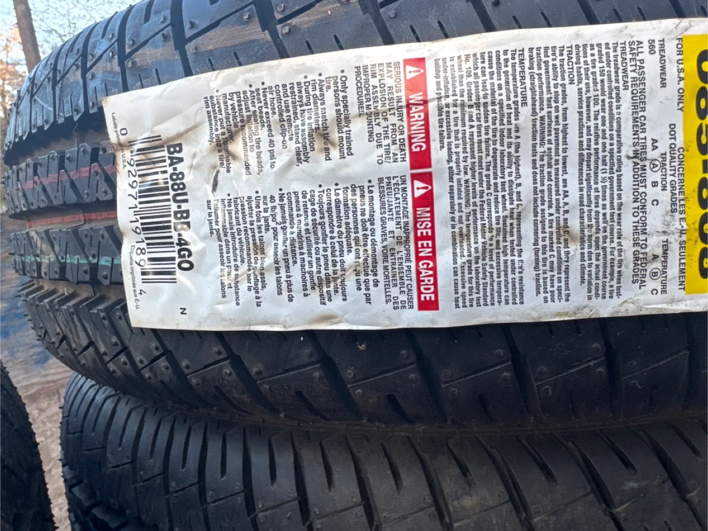 Brand new never used all season tires image indicator(3)