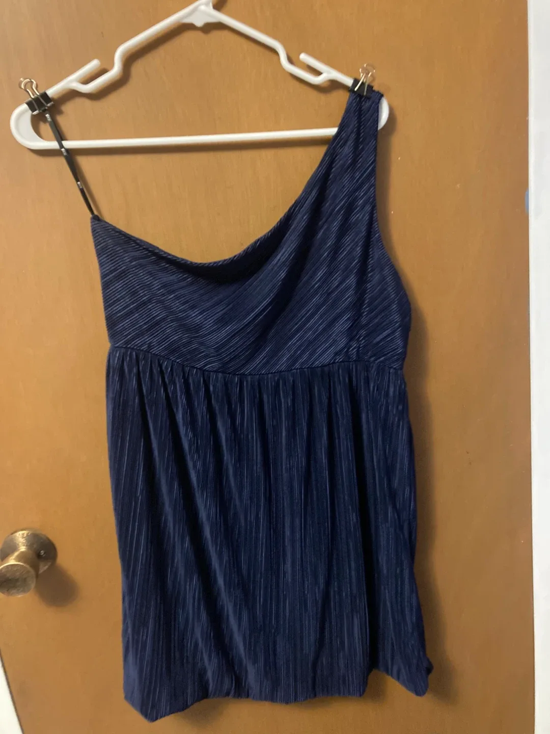 XXI Navy One-Shoulder Bubble Dress - Size L/G