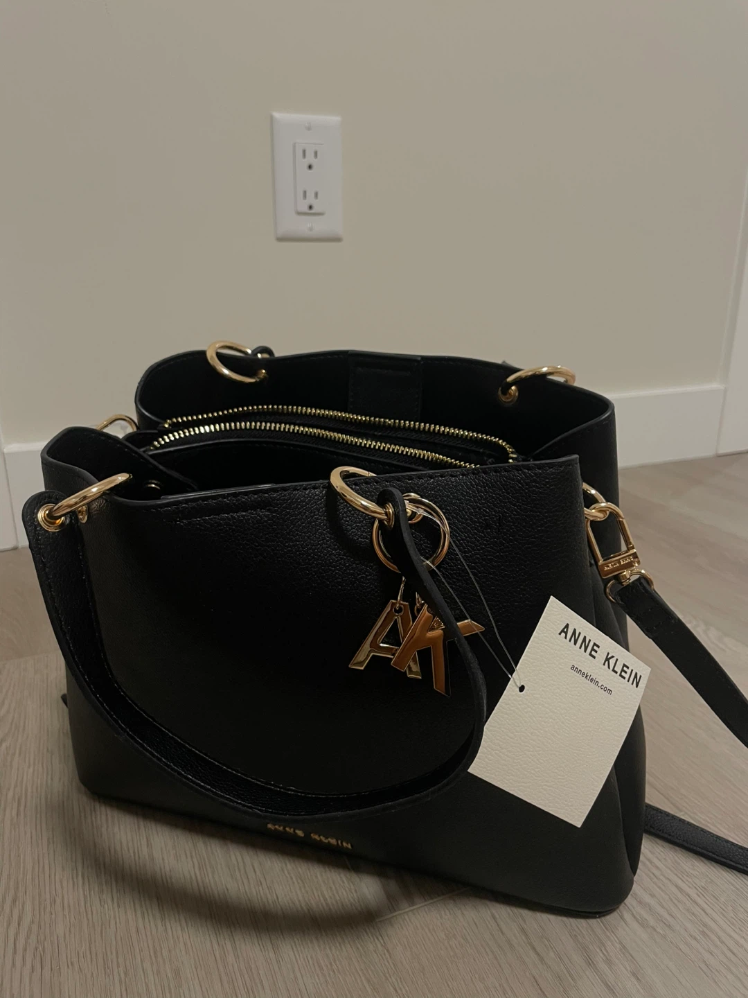 Anne Klein Black Handbag