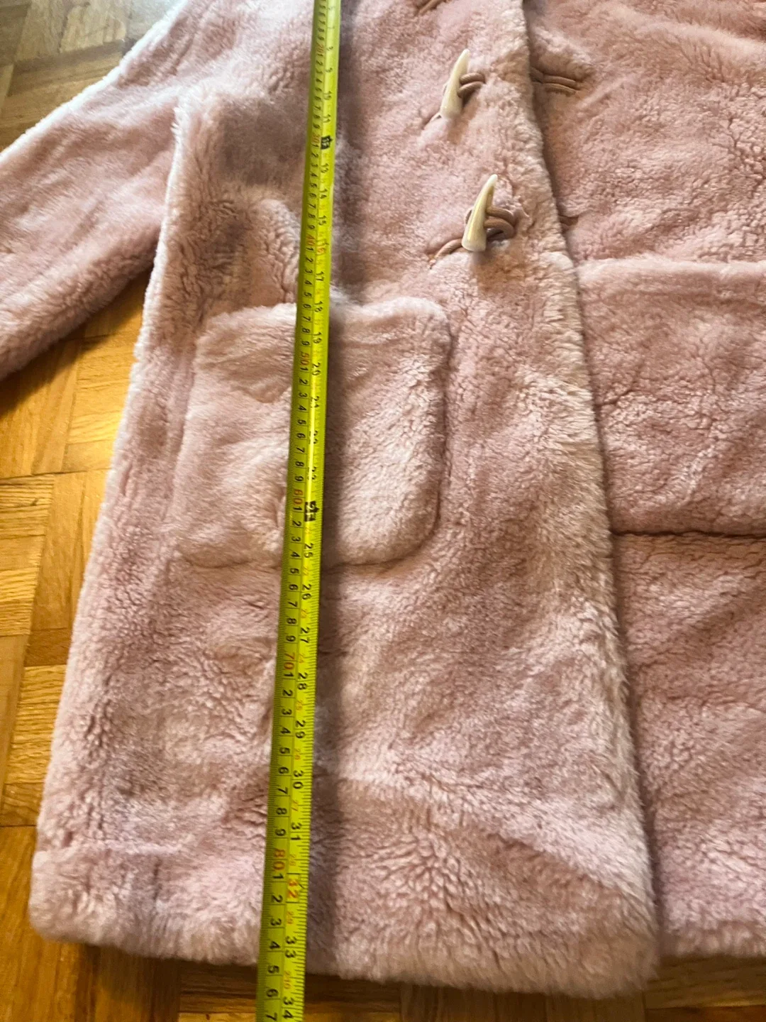 Pink Faux Fur Coat with Hood image indicator(6)