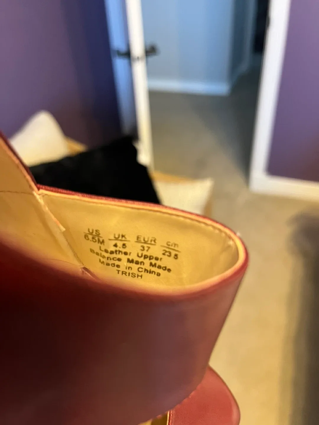 Franco Sarto Burgundy Heels image indicator(6)