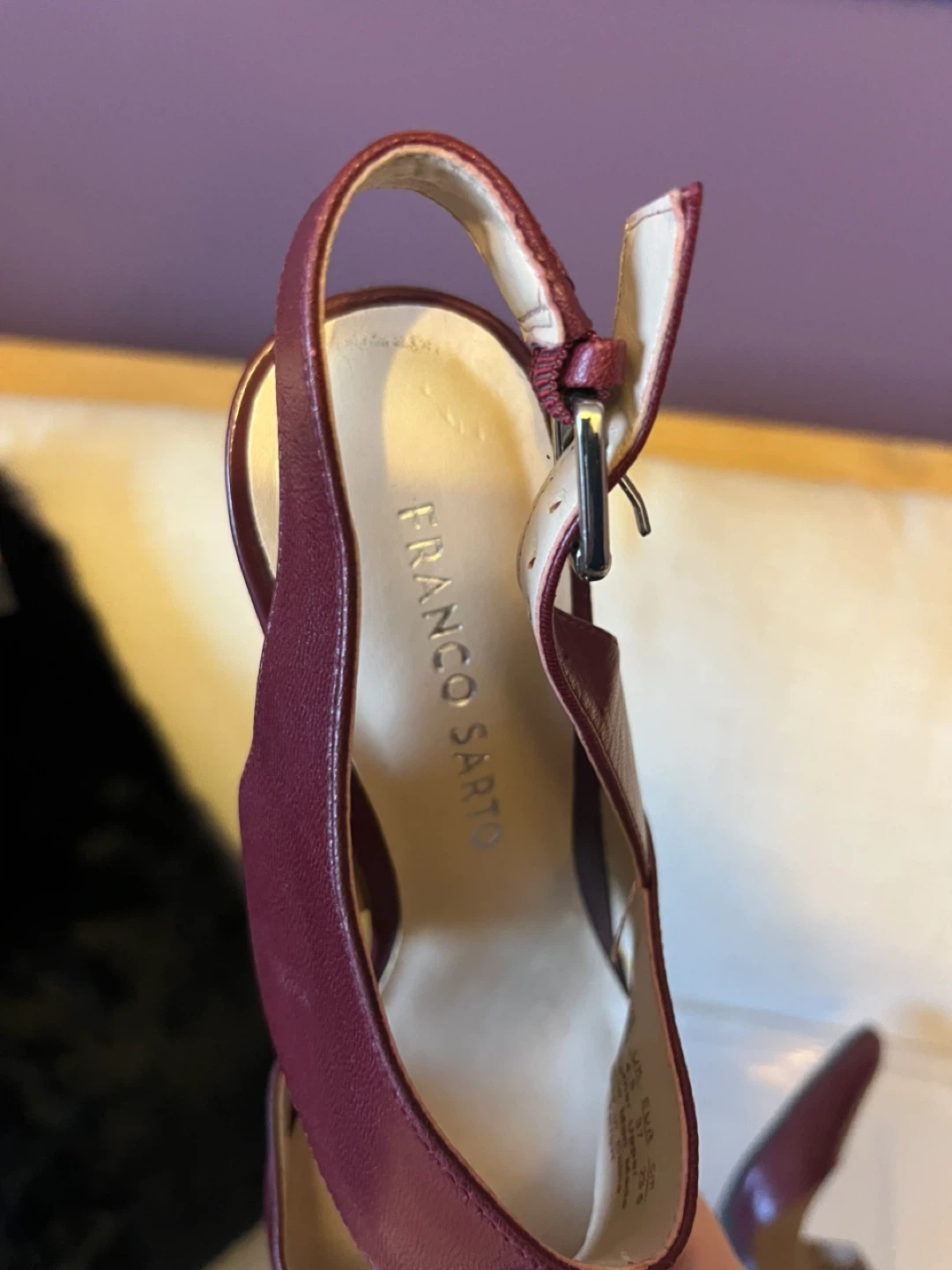 Franco Sarto Burgundy Heels - photo 5