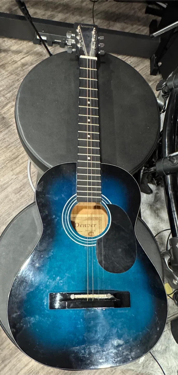 Denver Blue Acoustic Guitar