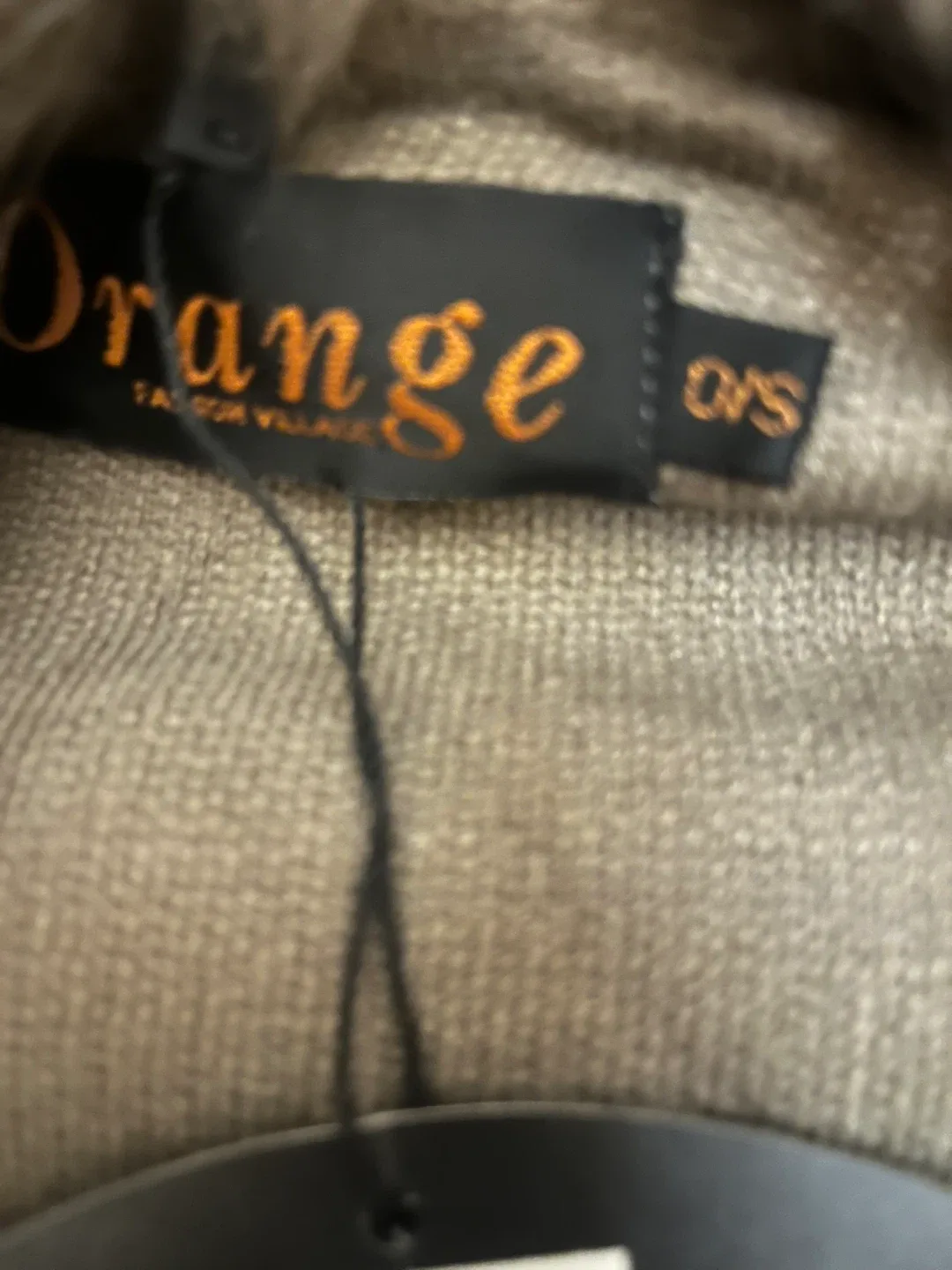 Orange Fashion Village Faux Fur Trim Cape - OS image indicator(3)