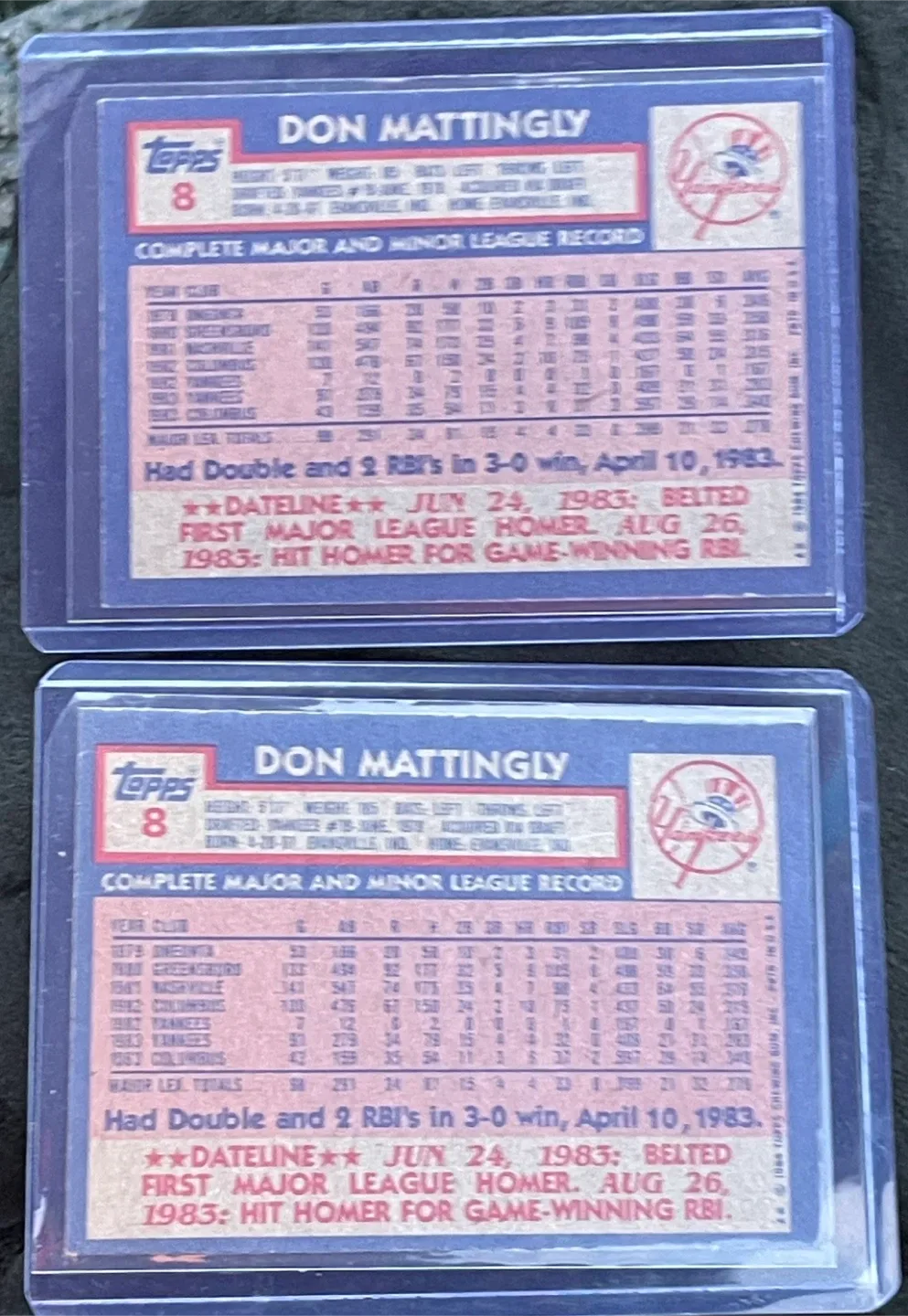 Topps Don Mattingly Yankees Baseball Card image indicator(6)