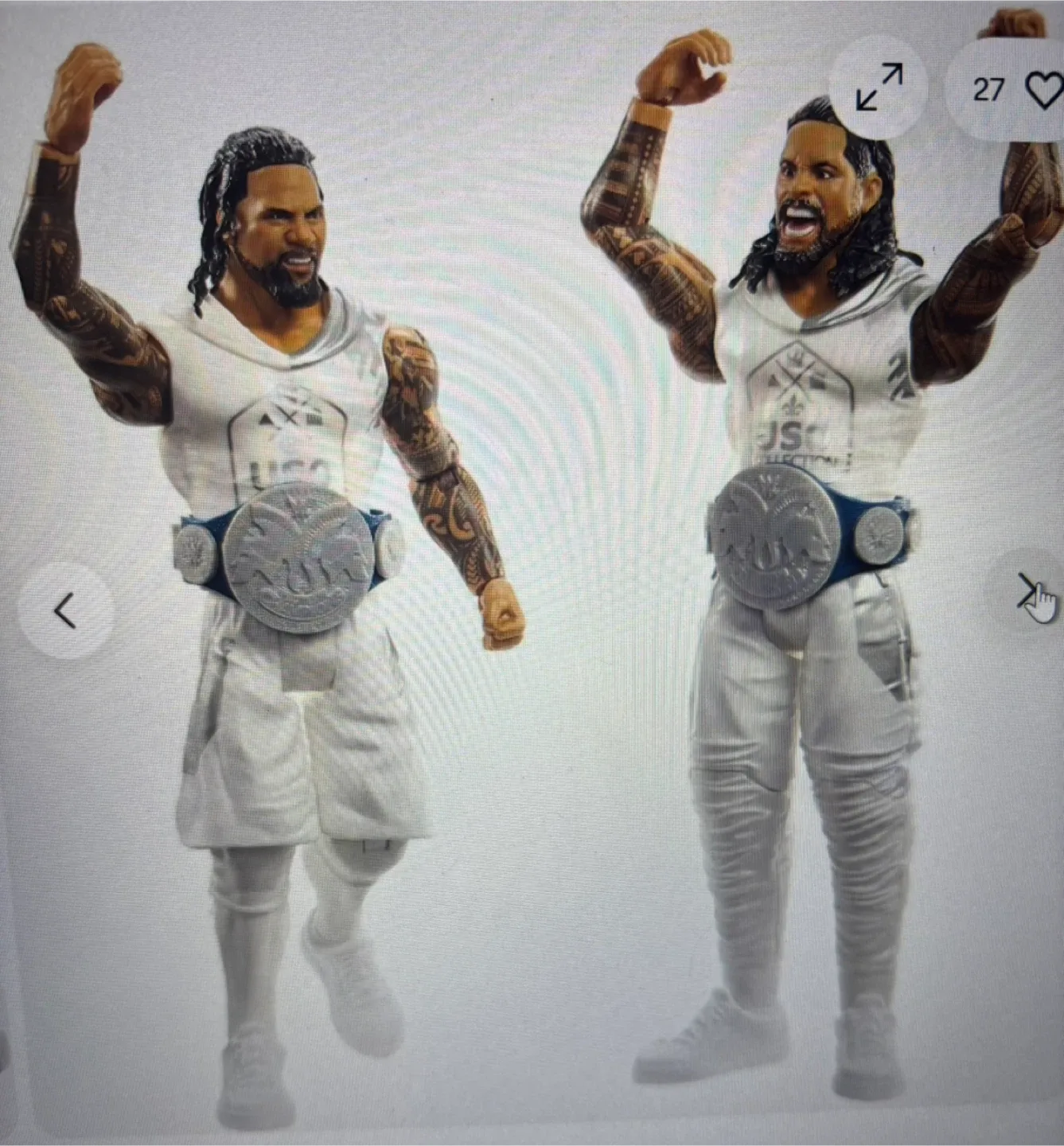 WWE Battle Pack Series #64.  Jimmy USO + Jey USO. image indicator(5)