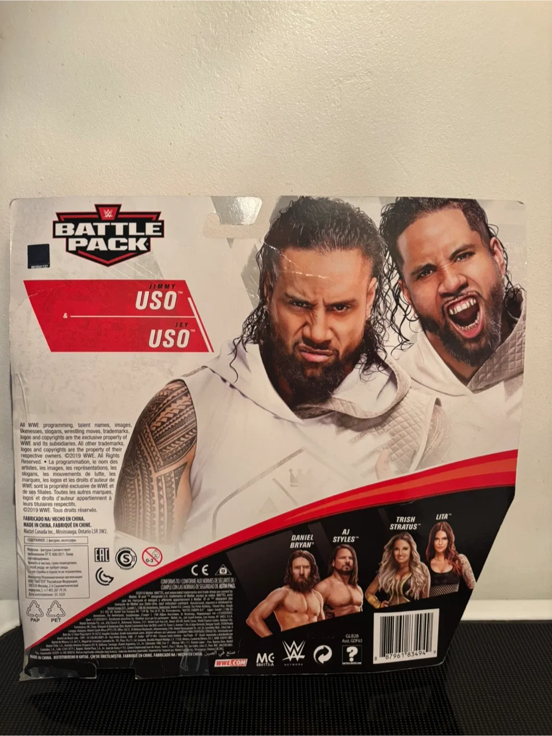 WWE Battle Pack Series #64.  Jimmy USO + Jey USO. image indicator(2)