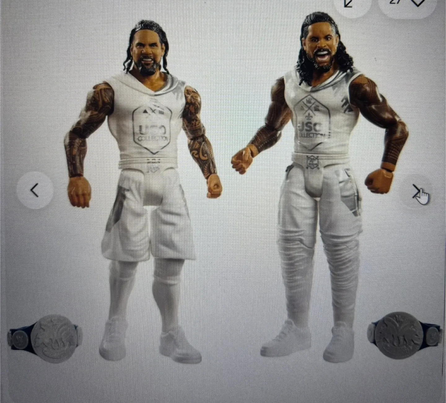 WWE Battle Pack Series #64.  Jimmy USO + Jey USO. image indicator(3)