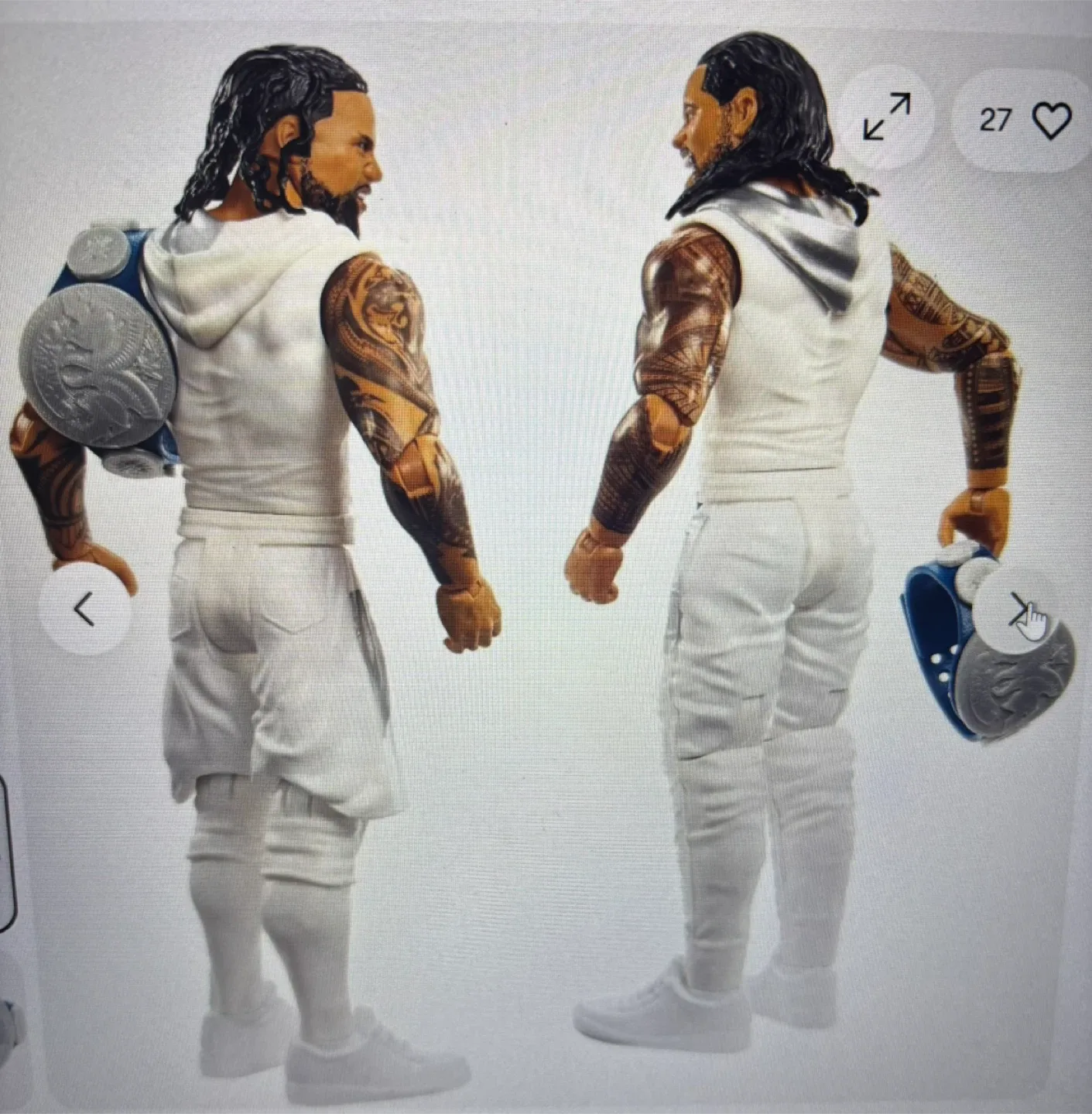 WWE Battle Pack Series #64.  Jimmy USO + Jey USO. image indicator(6)
