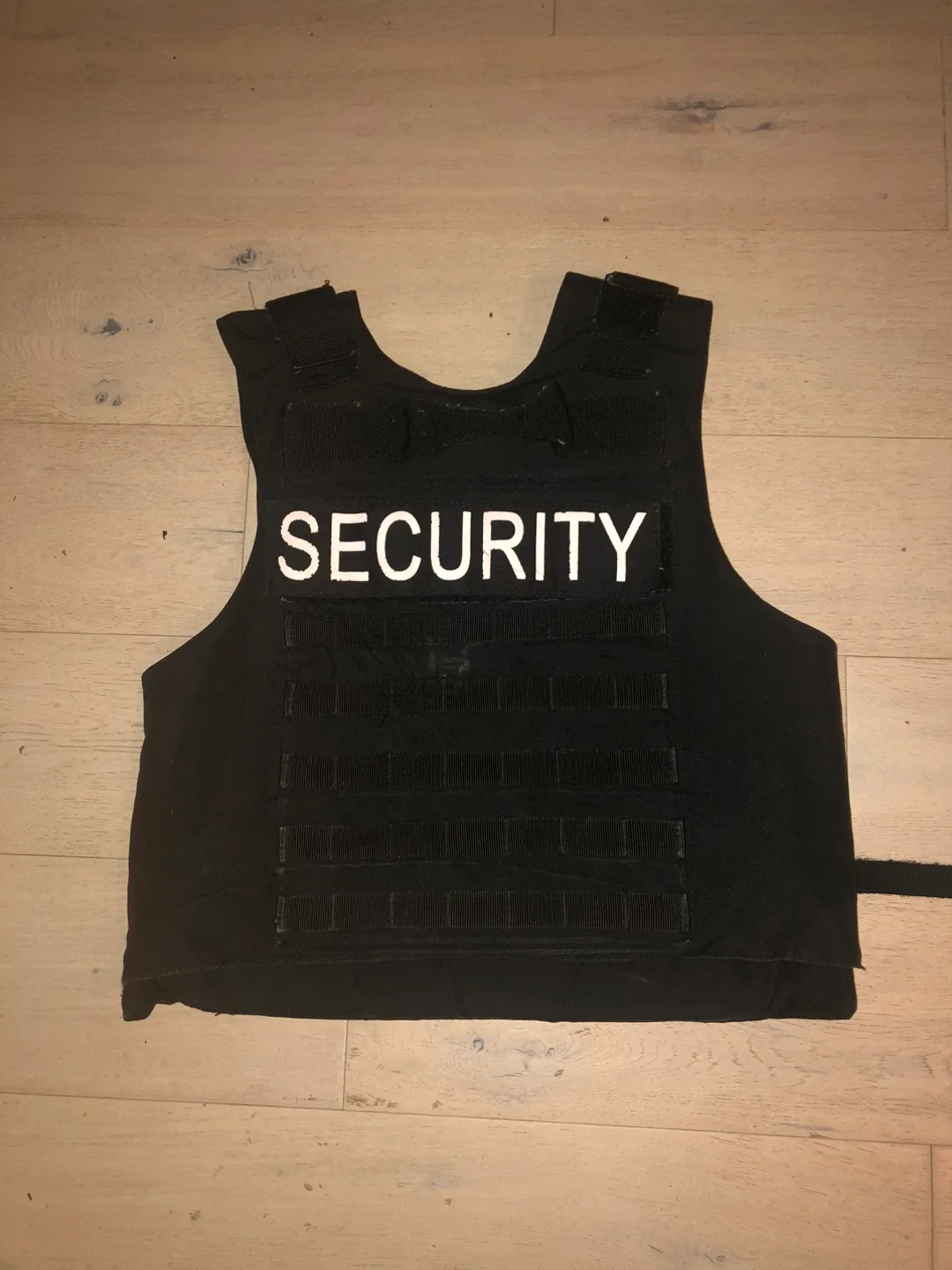 Black Security Vest