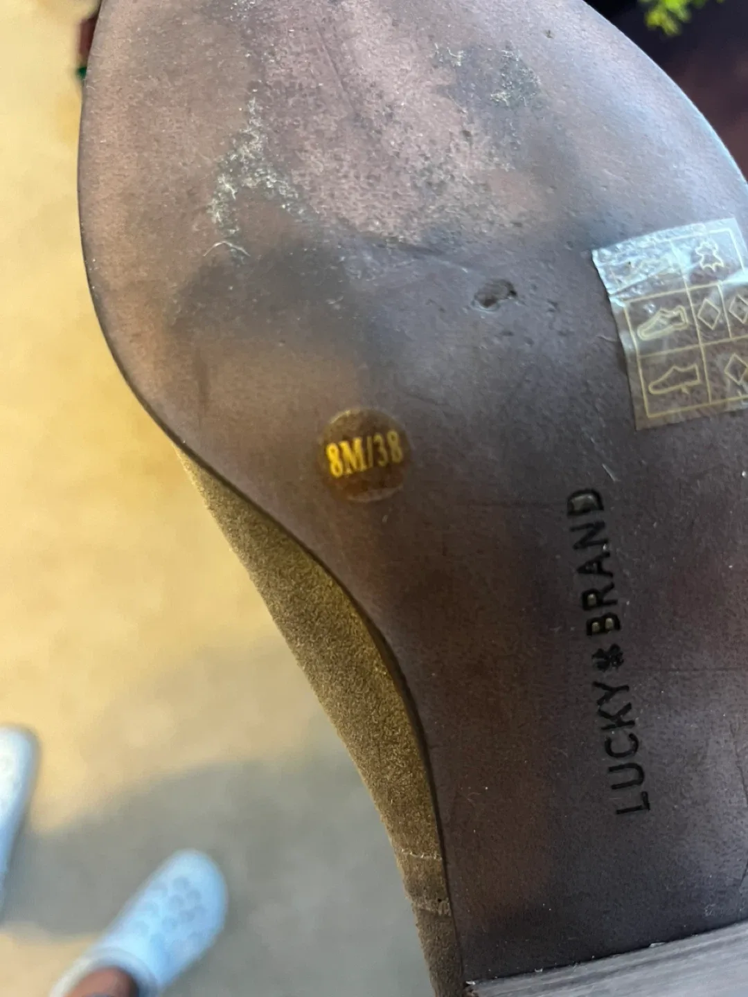 Lucky Brand Gray Suede Heeled Booties image indicator(6)