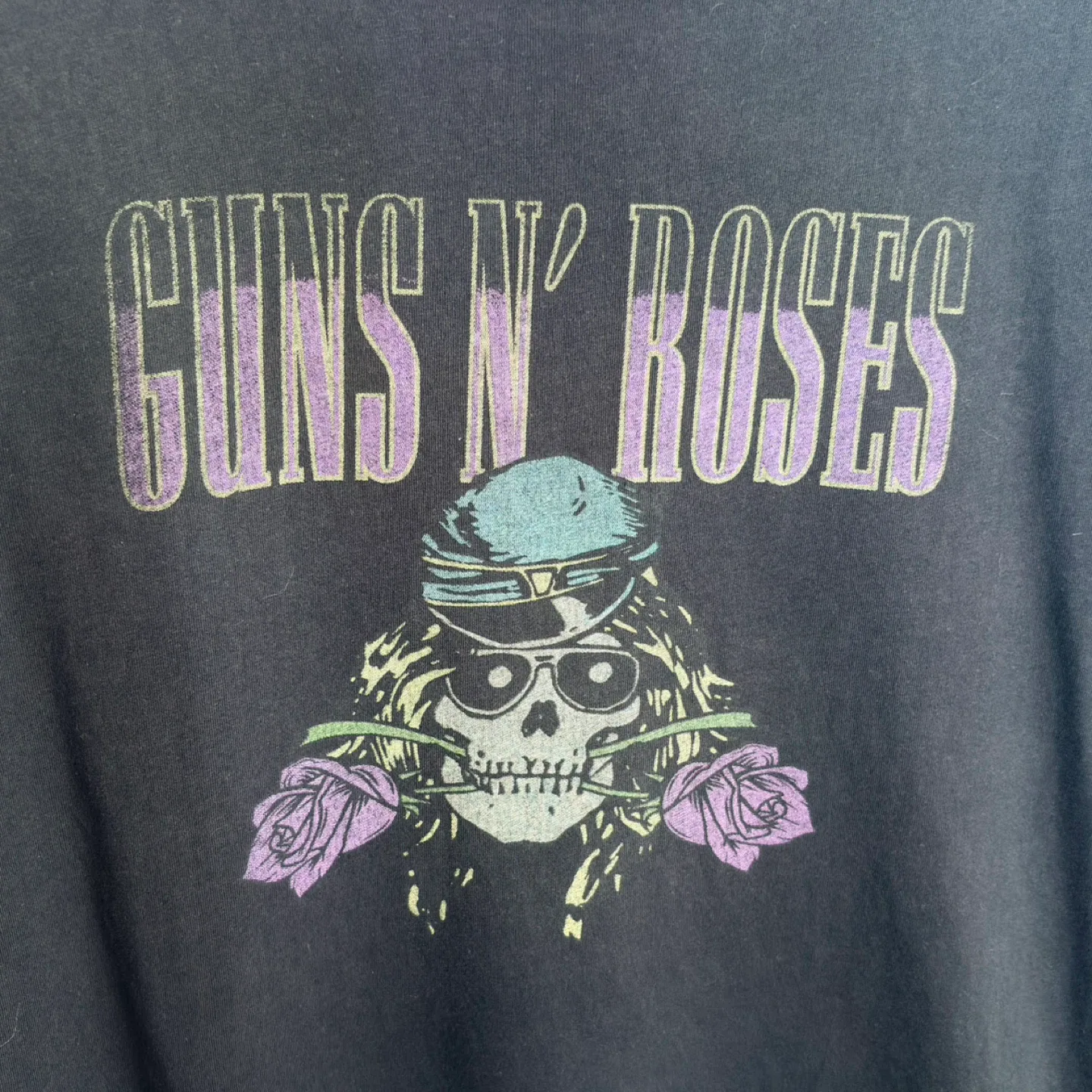 Guns N Roses Graphic Band T Shirt Black Womens Size XL Unisex image indicator(3)