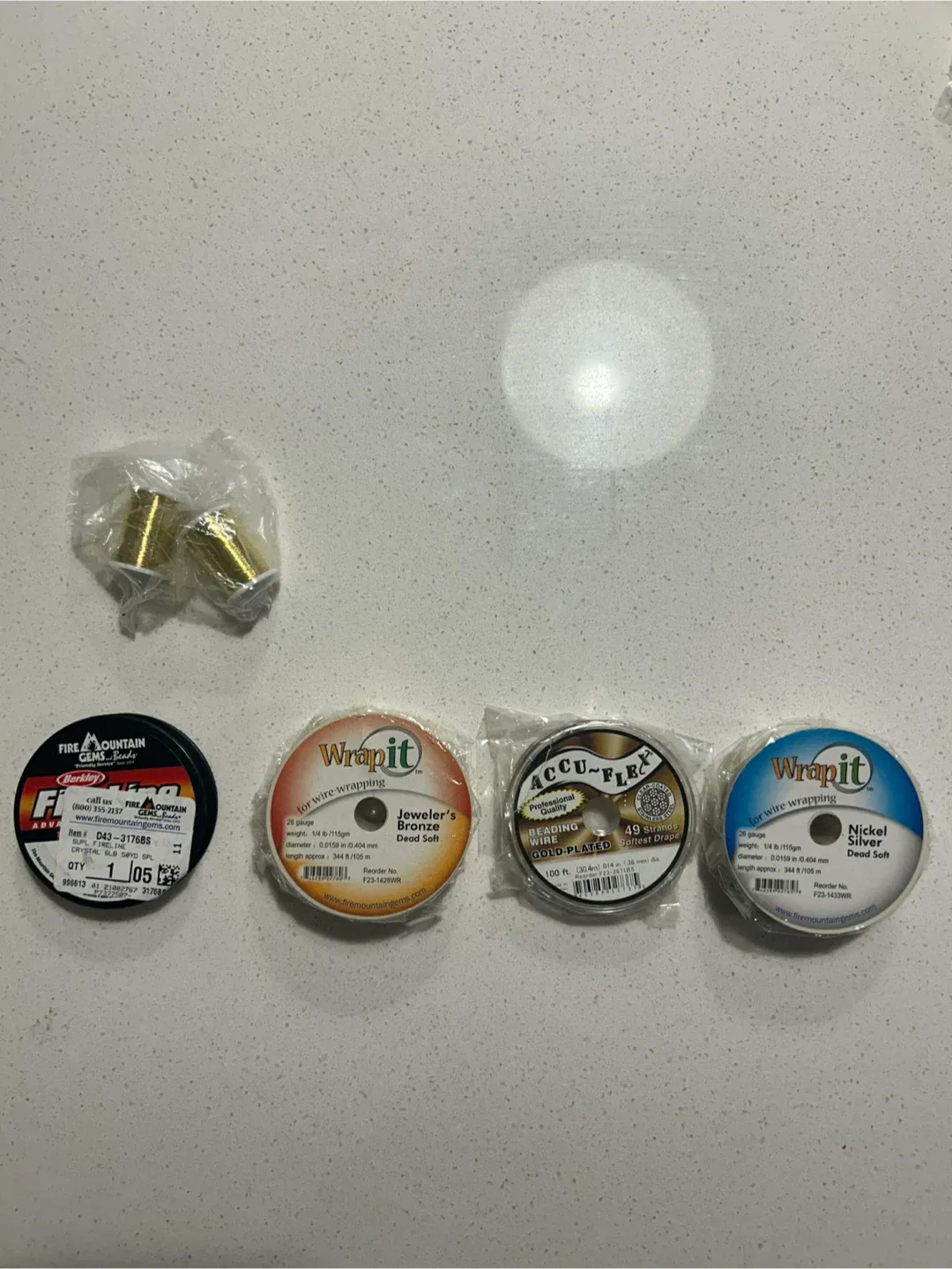 Lot of 5 Fire Mountain Gems: Wire Wrapping Supplies