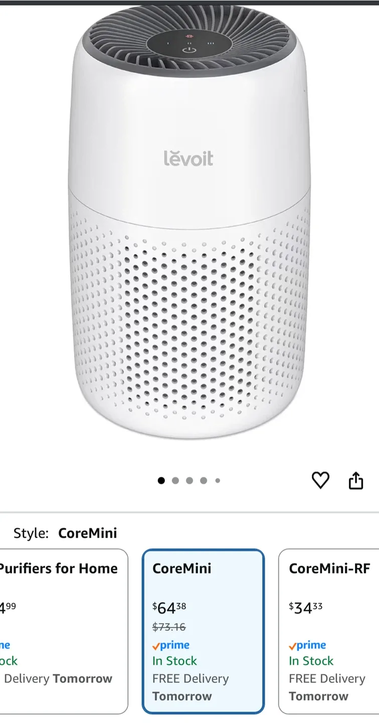 Levoit Air Purifier - Compact & Efficient image indicator(3)