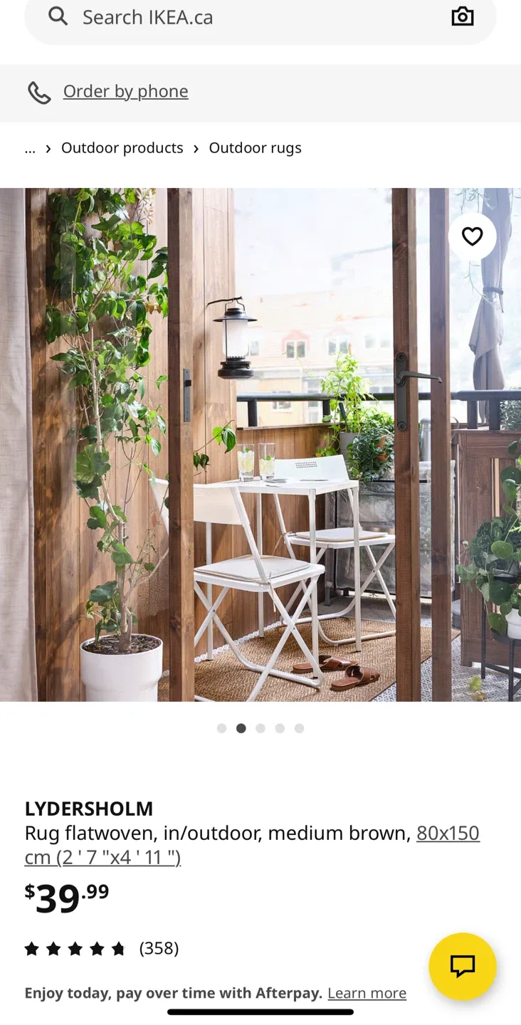 IKEA ASKOLMEN Bistro Set+ LYDERSHOLM Rug+ PÅDRAG Vase+ flowers image indicator(3)