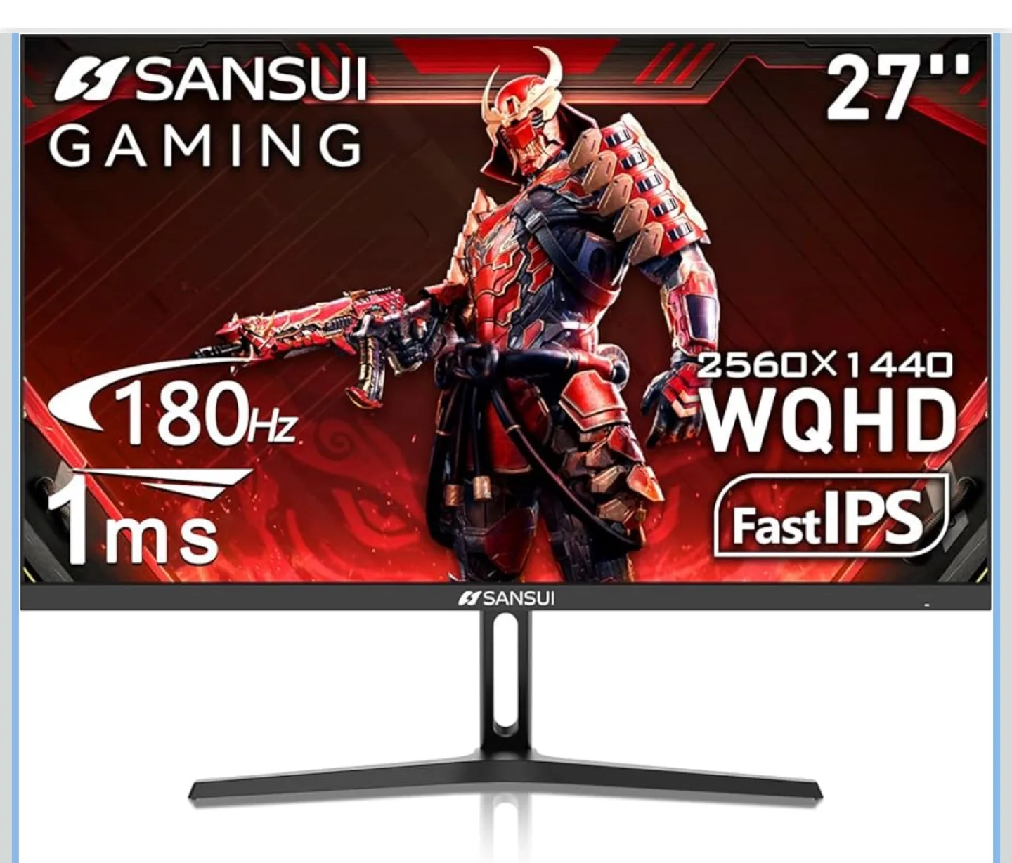 Brand New SANSUI 27” WQHD 2K Gaming Monitor – 180Hz / 1ms IPS