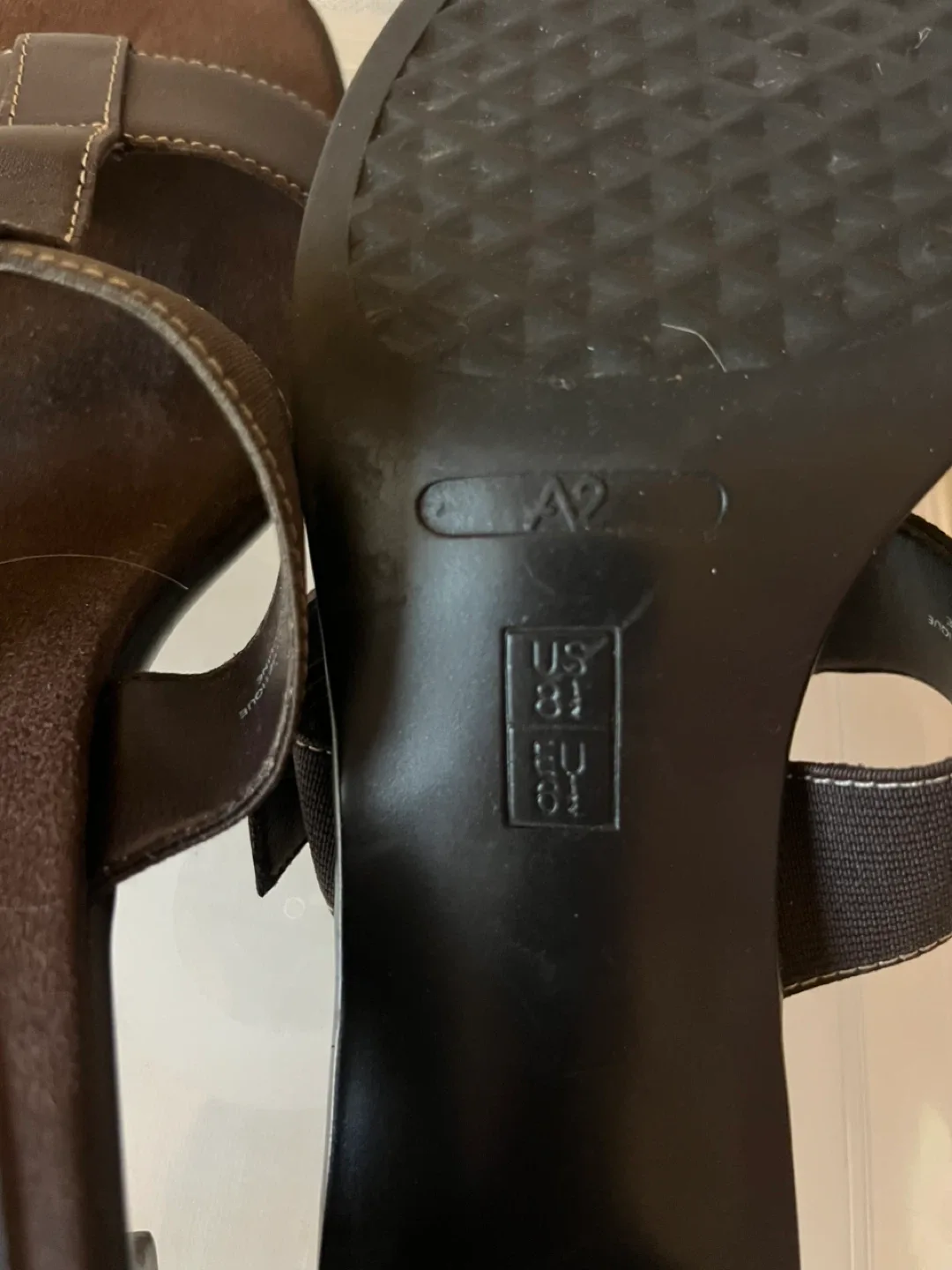 A2 by Aerosoles Brown Heeled Leather Sandals image indicator(6)