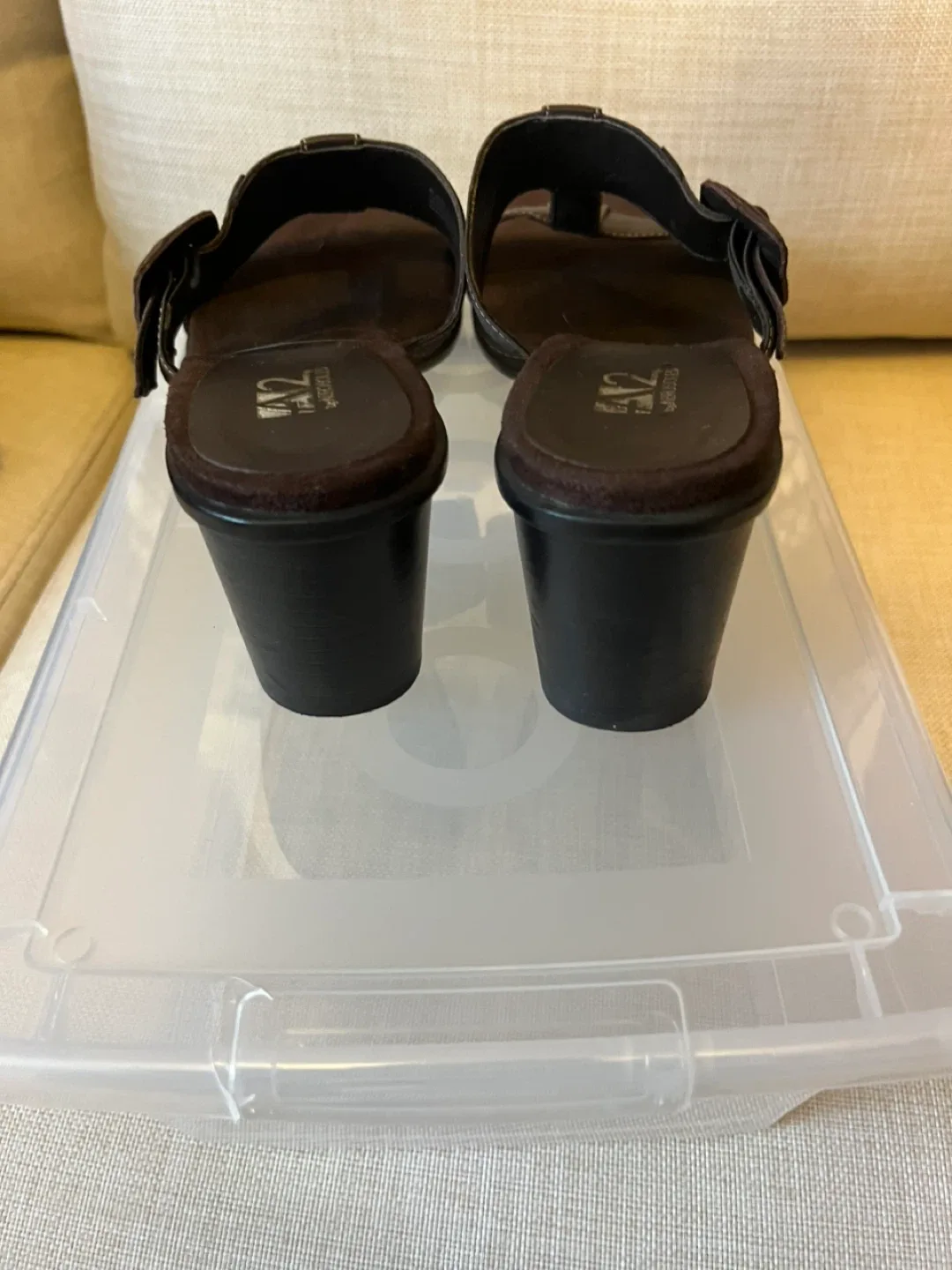 A2 by Aerosoles Brown Heeled Leather Sandals image indicator(3)