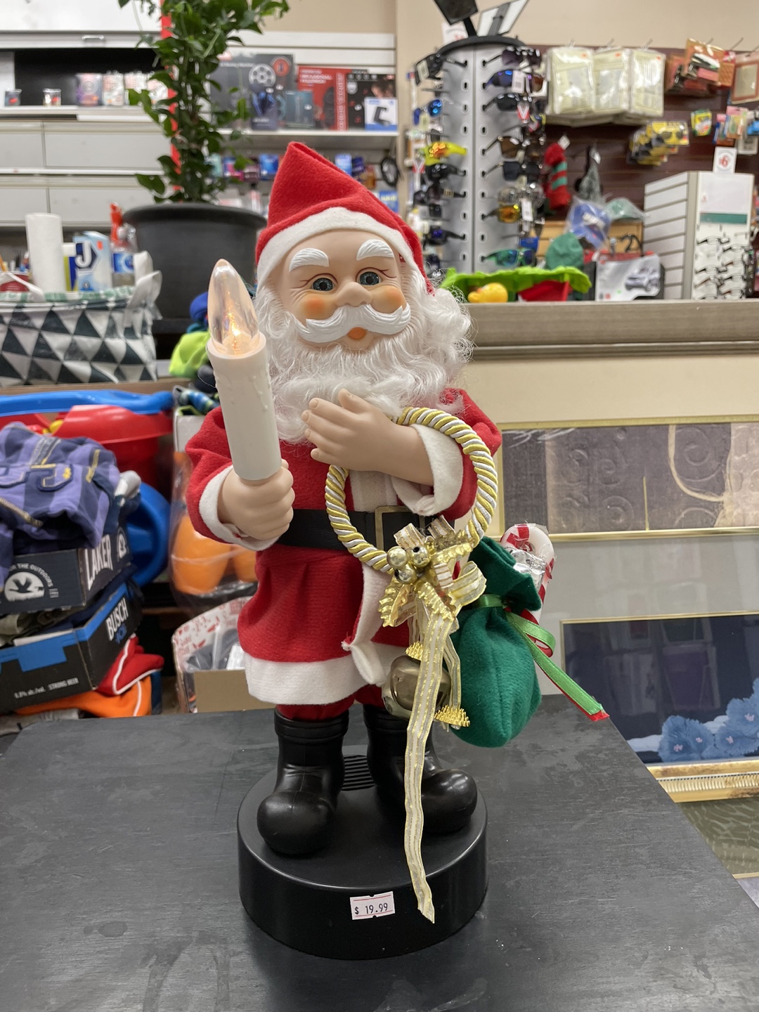 Santa Claus Figure with Candle