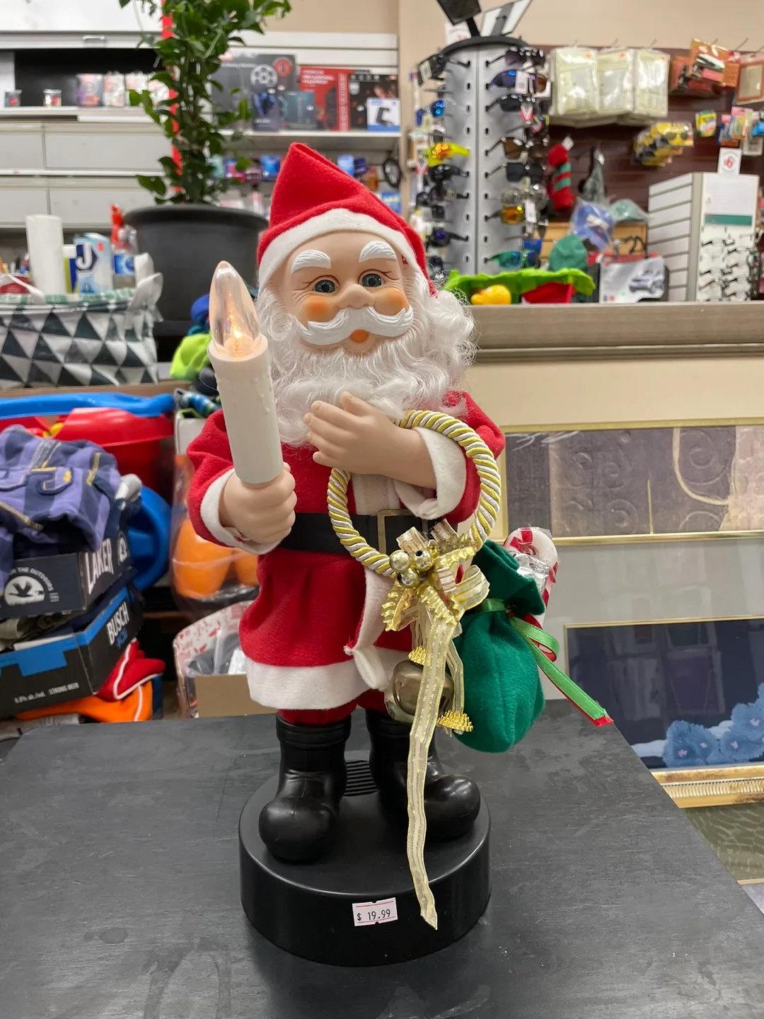 Santa Claus Figure with Candle