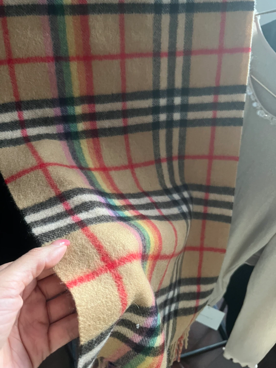 Classic Check Wool Scarf