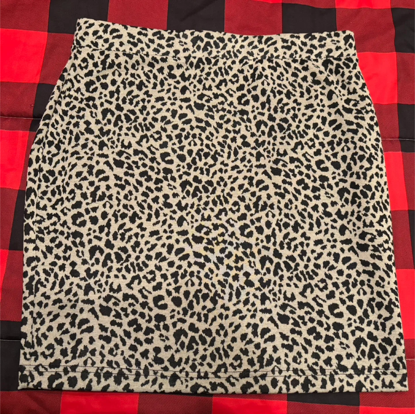 Cleo Petites Leopard Print Skirt - Size M