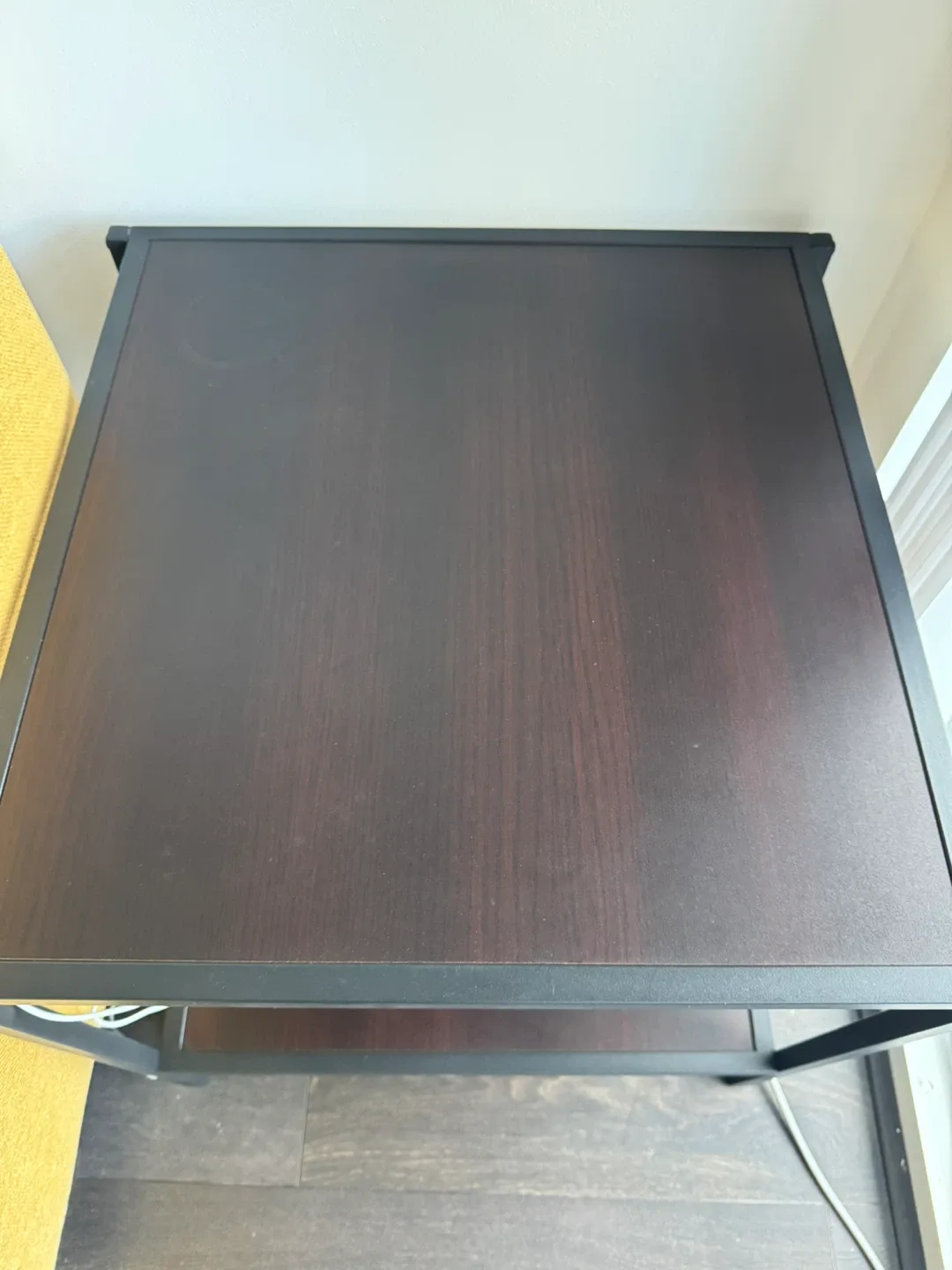 Side table- Black Metal & Wood image indicator(3)