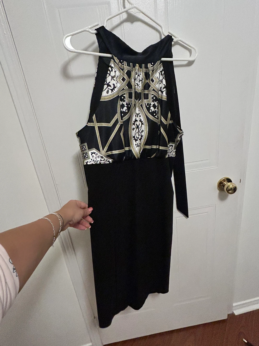 Black & White Patterned Dress
