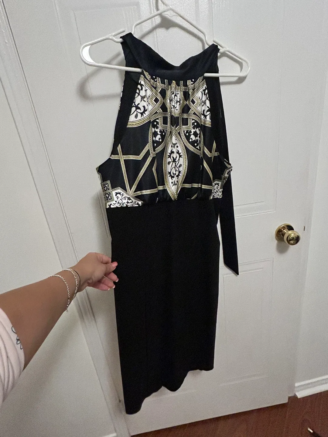 Black & White Patterned Dress