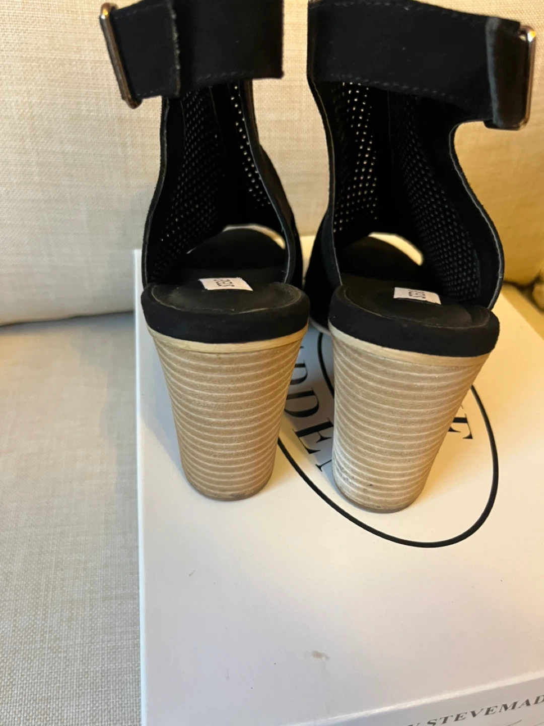 Steve Madden Black Suede Heels - Size 8 - photo 3