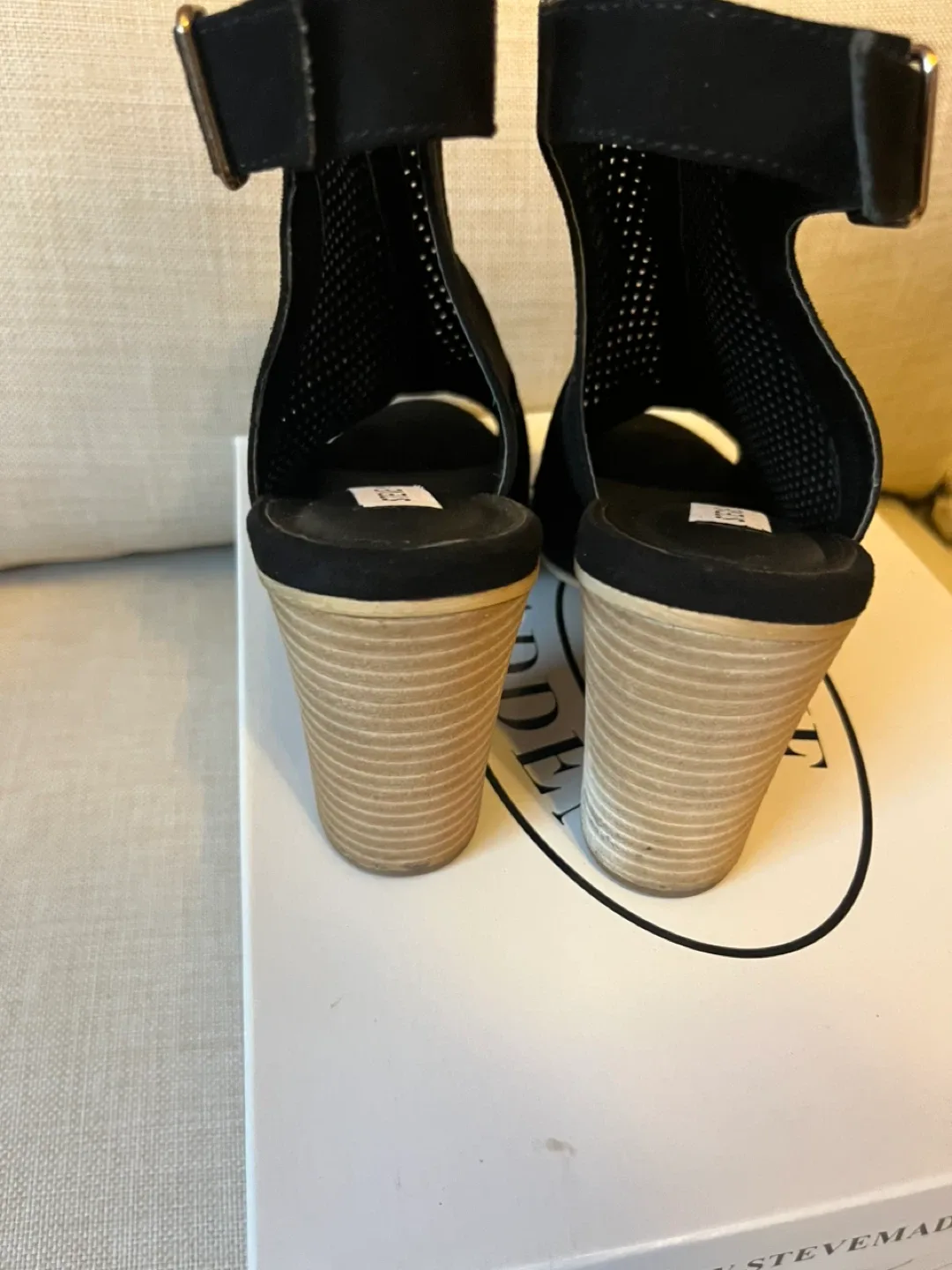 Steve Madden Black Suede Heels - Size 8 image indicator(3)