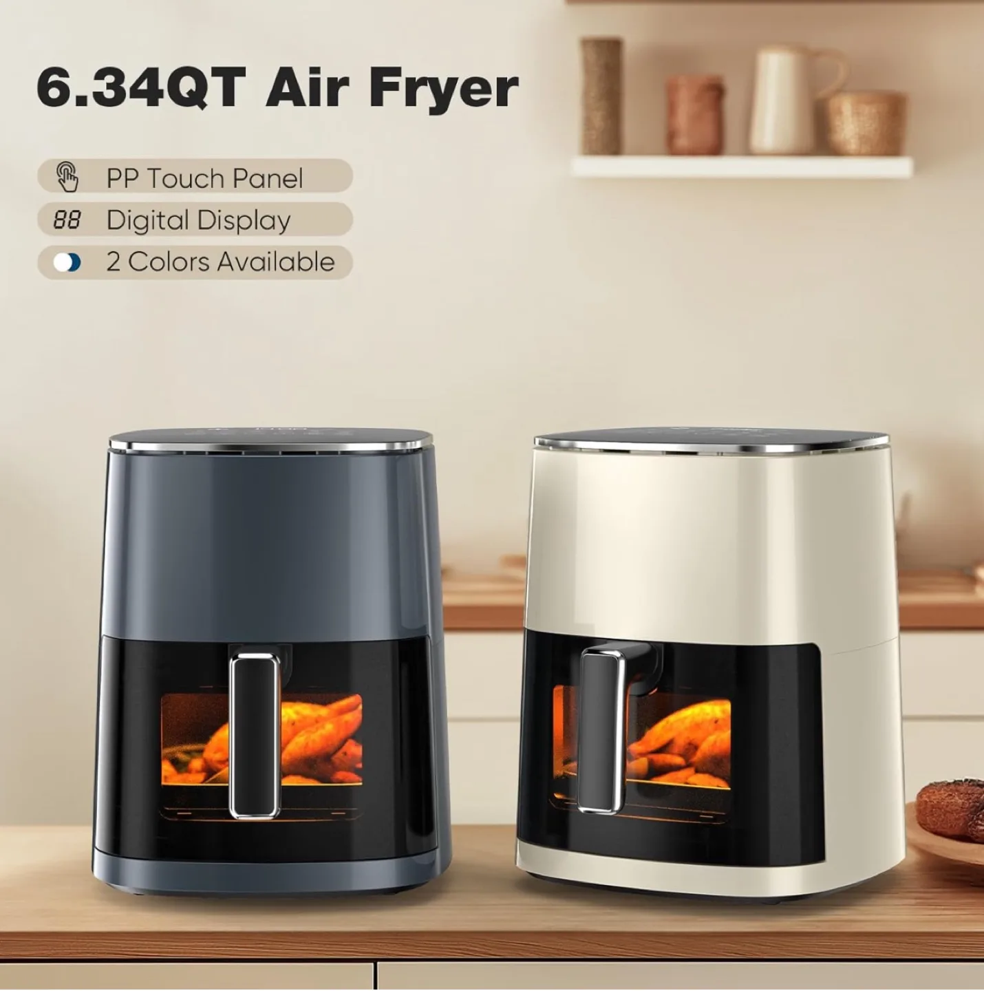 Brand New Sweetcrispy 6QT Air Fryer with Window – 12-in-1. image indicator(6)