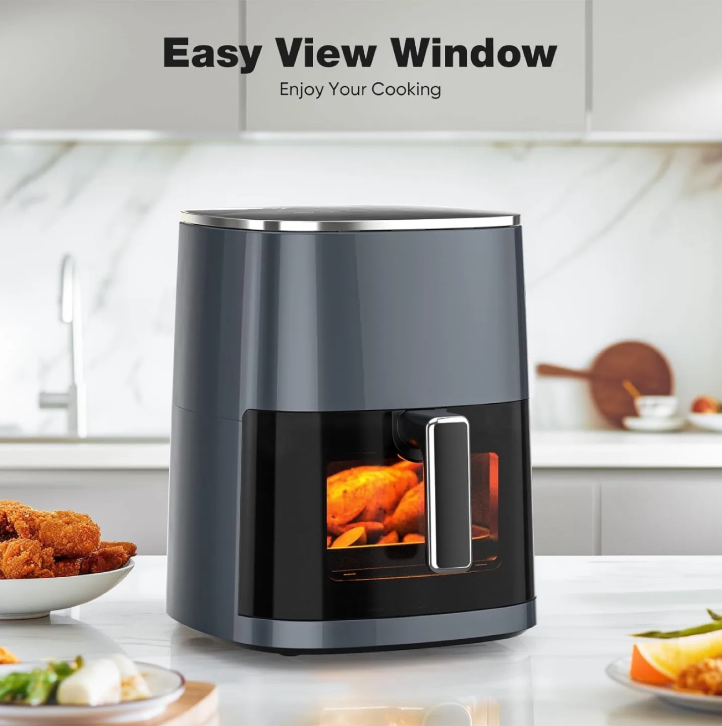 Brand New Sweetcrispy 6QT Air Fryer with Window – 12-in-1. image indicator(4)