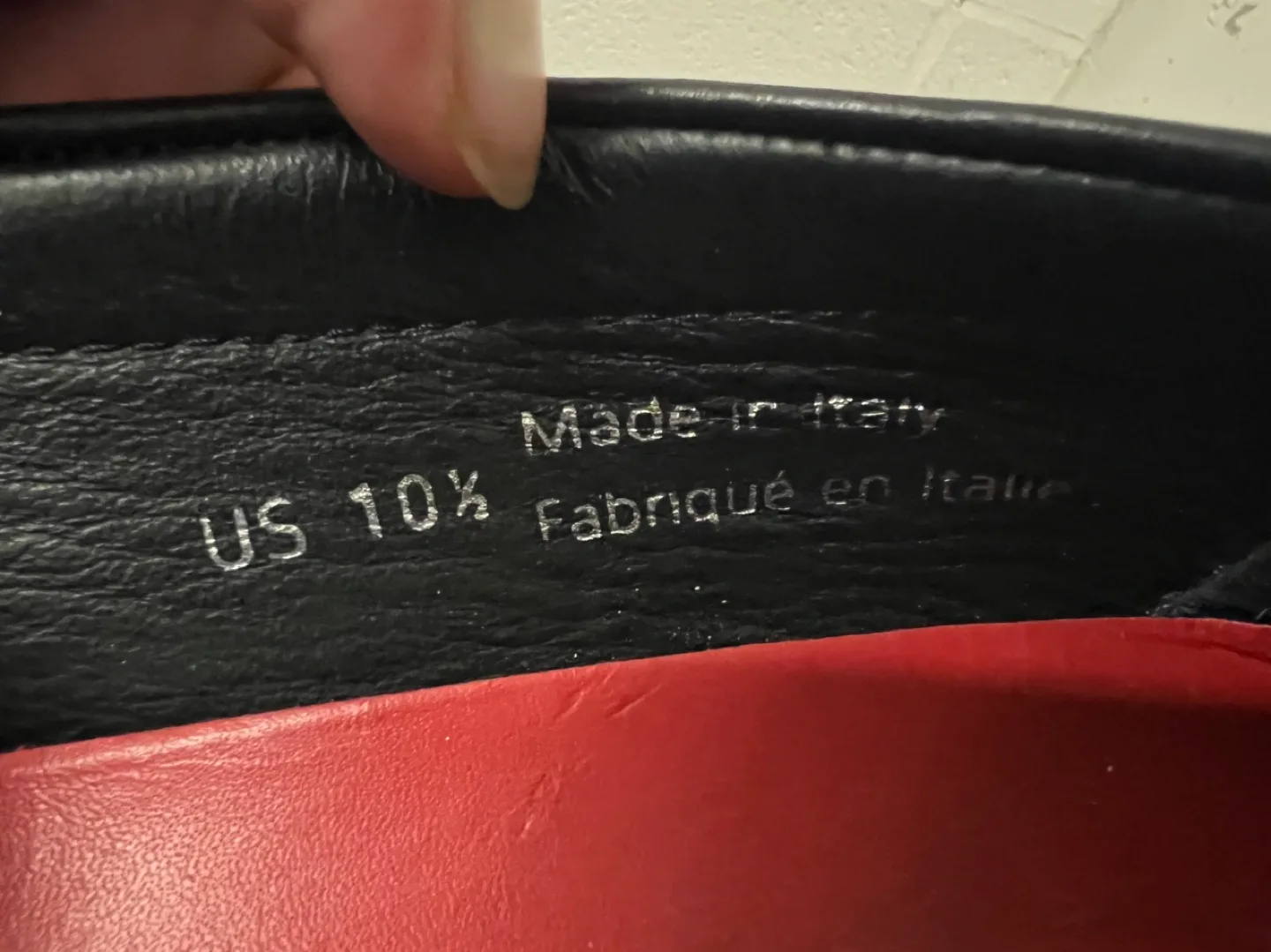 Tommy Hilfiger Black Leather Loafers US 10.5 image indicator(2)