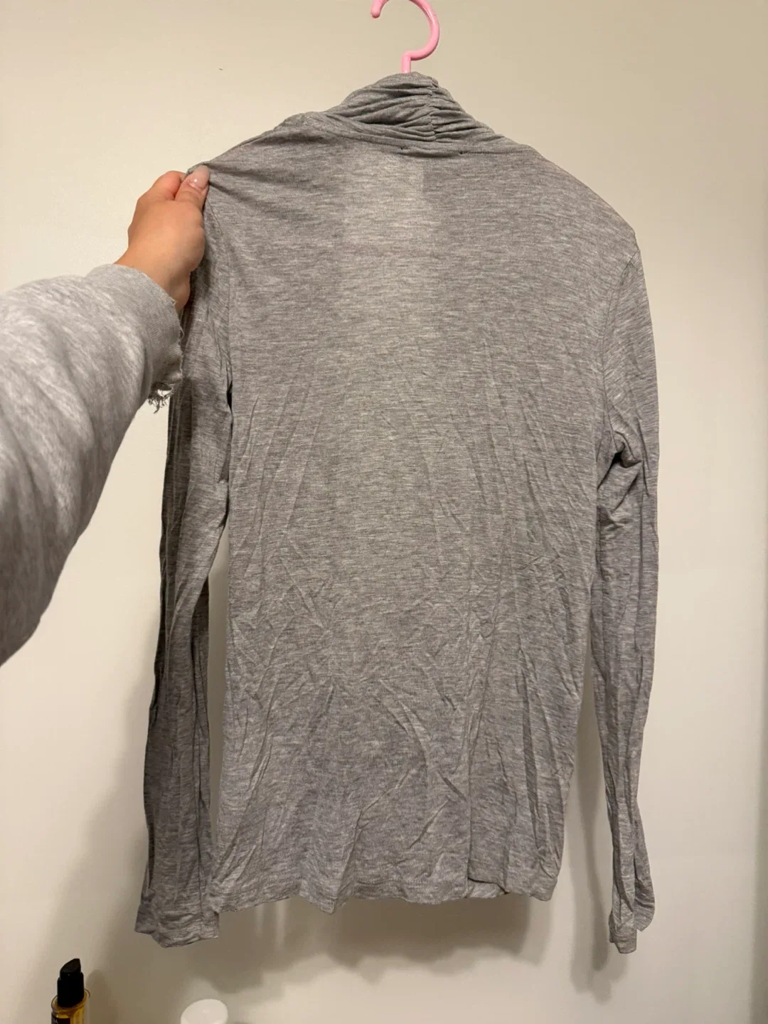 Forever 21 Grey Long Sleeve Top - Size S image indicator(3)