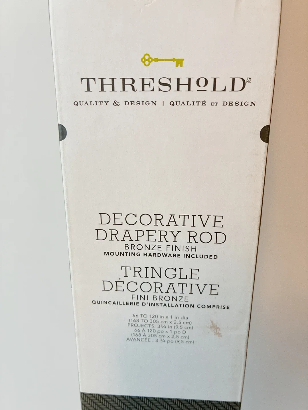 Threshold Decorative Drapery Rod - Bronze Finish image indicator(3)