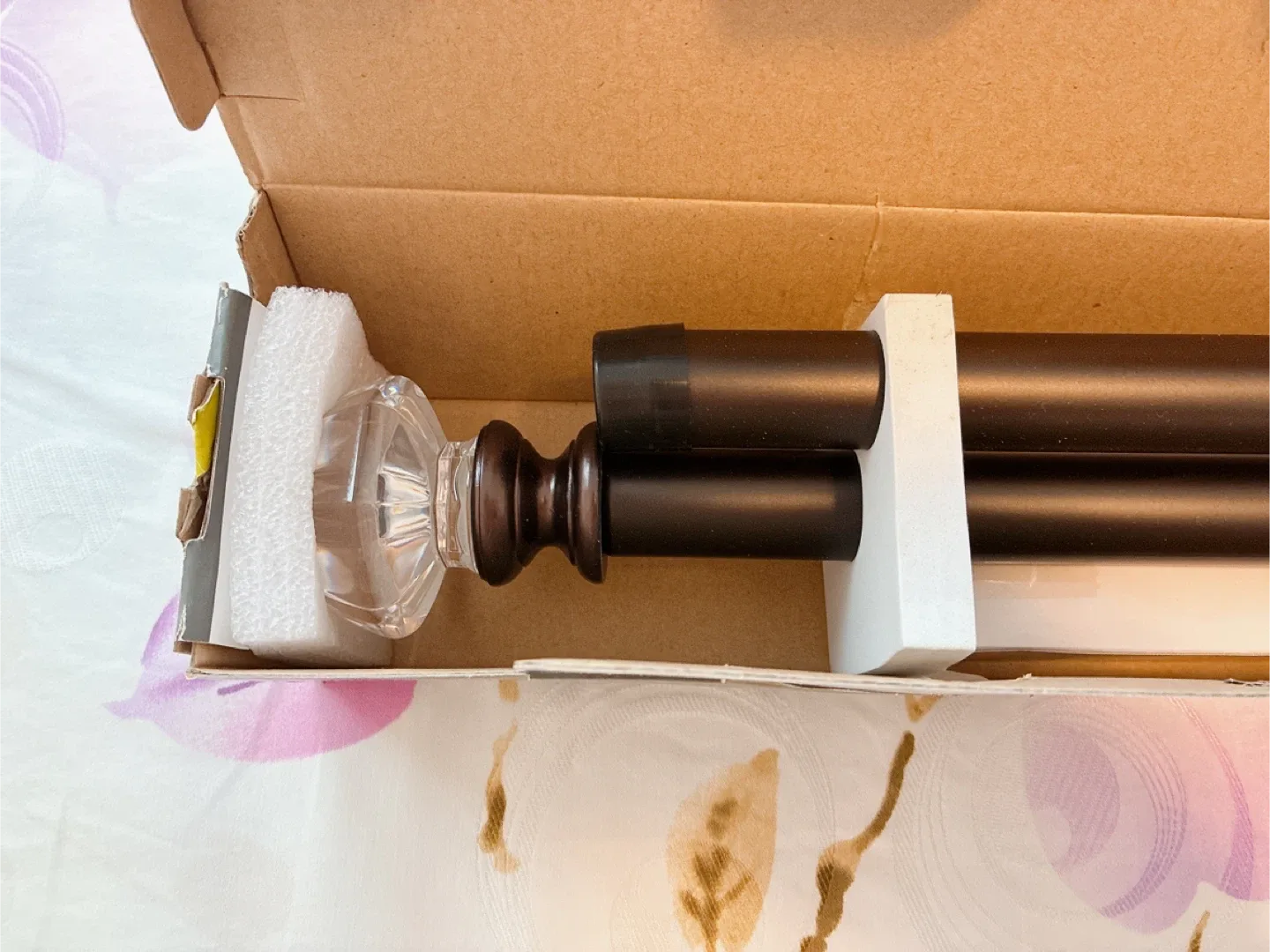 Threshold Decorative Drapery Rod - Bronze Finish image indicator(4)