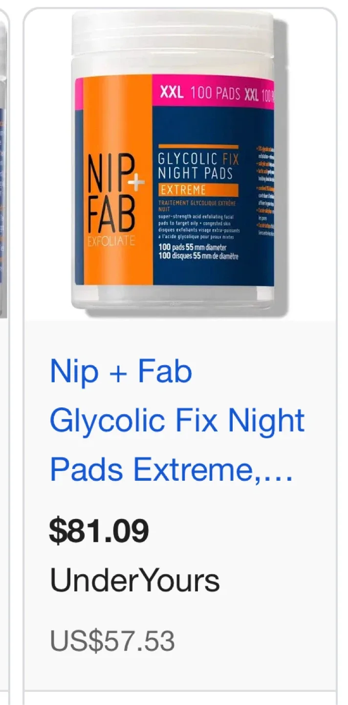 Nip + Fab Glycolic Fix Night Pads Extreme XXL 100 Pads image indicator(2)