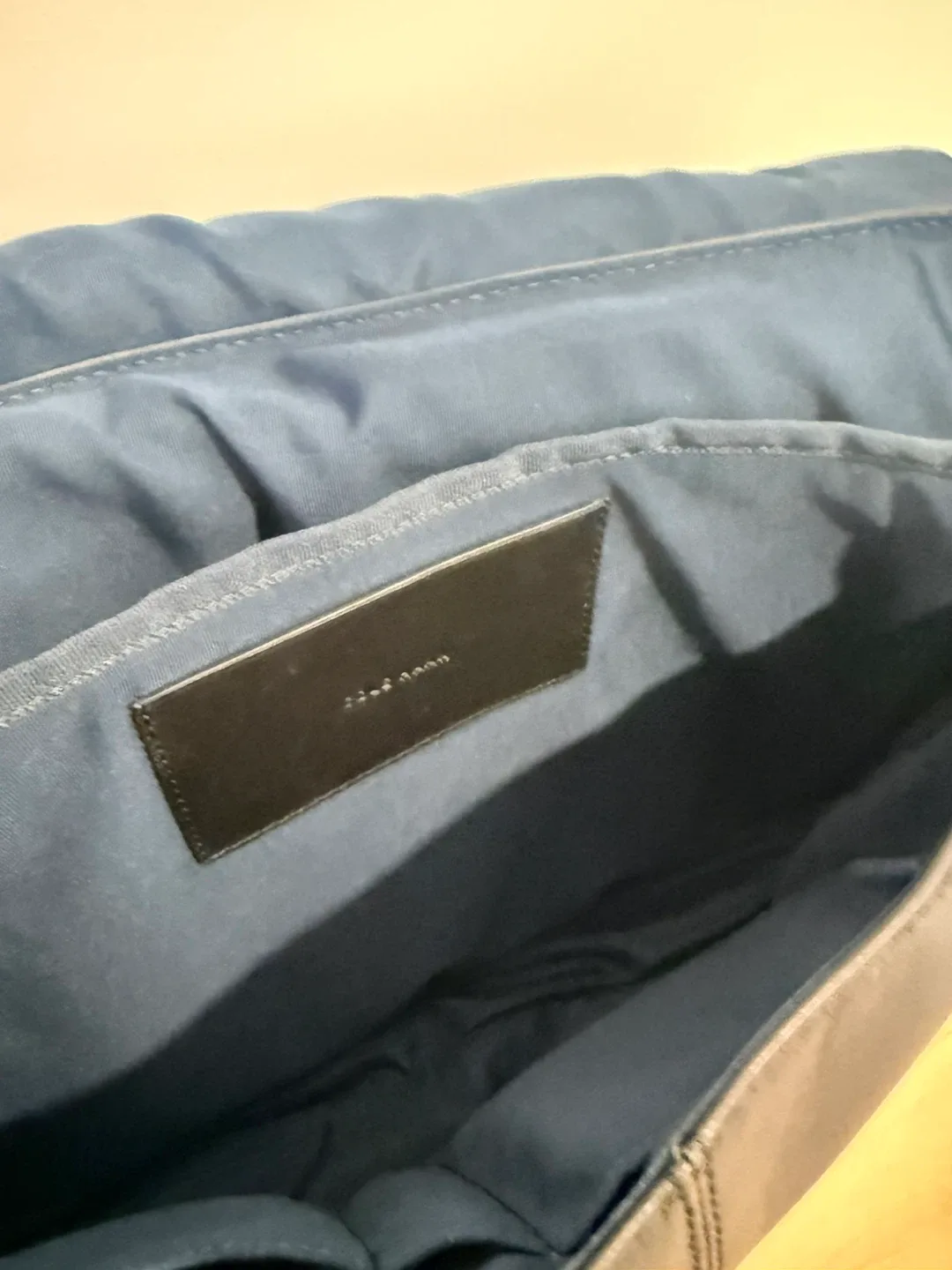 Cole Haan Black Leather Messenger Bag image indicator(4)