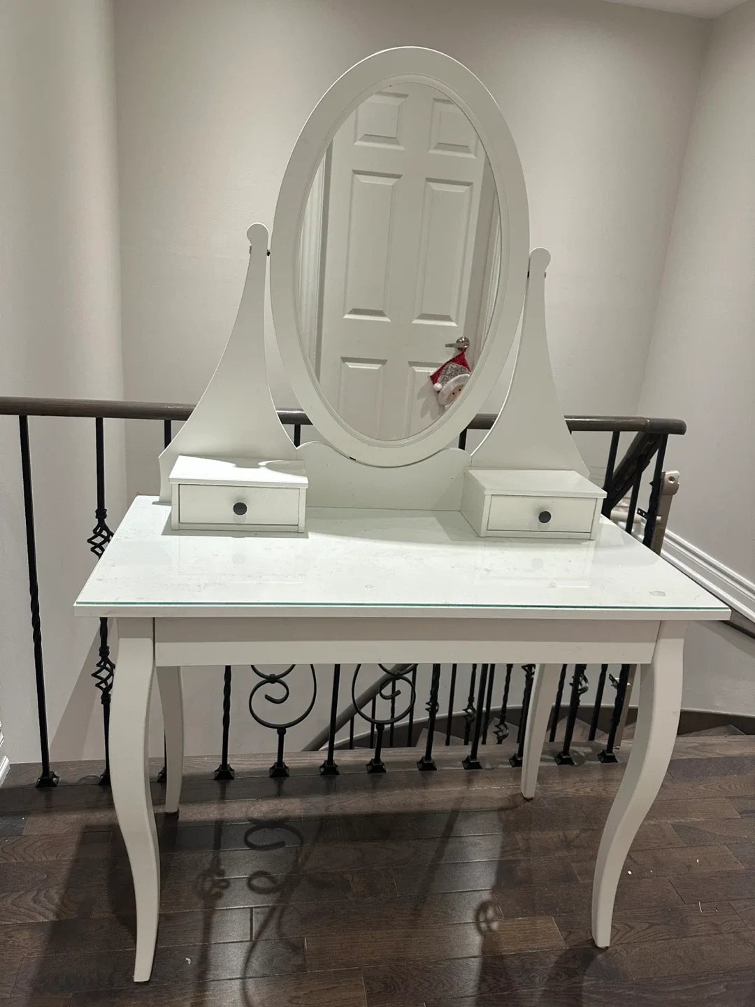 IKEA Hemnes Dressing Table with Mirror, White