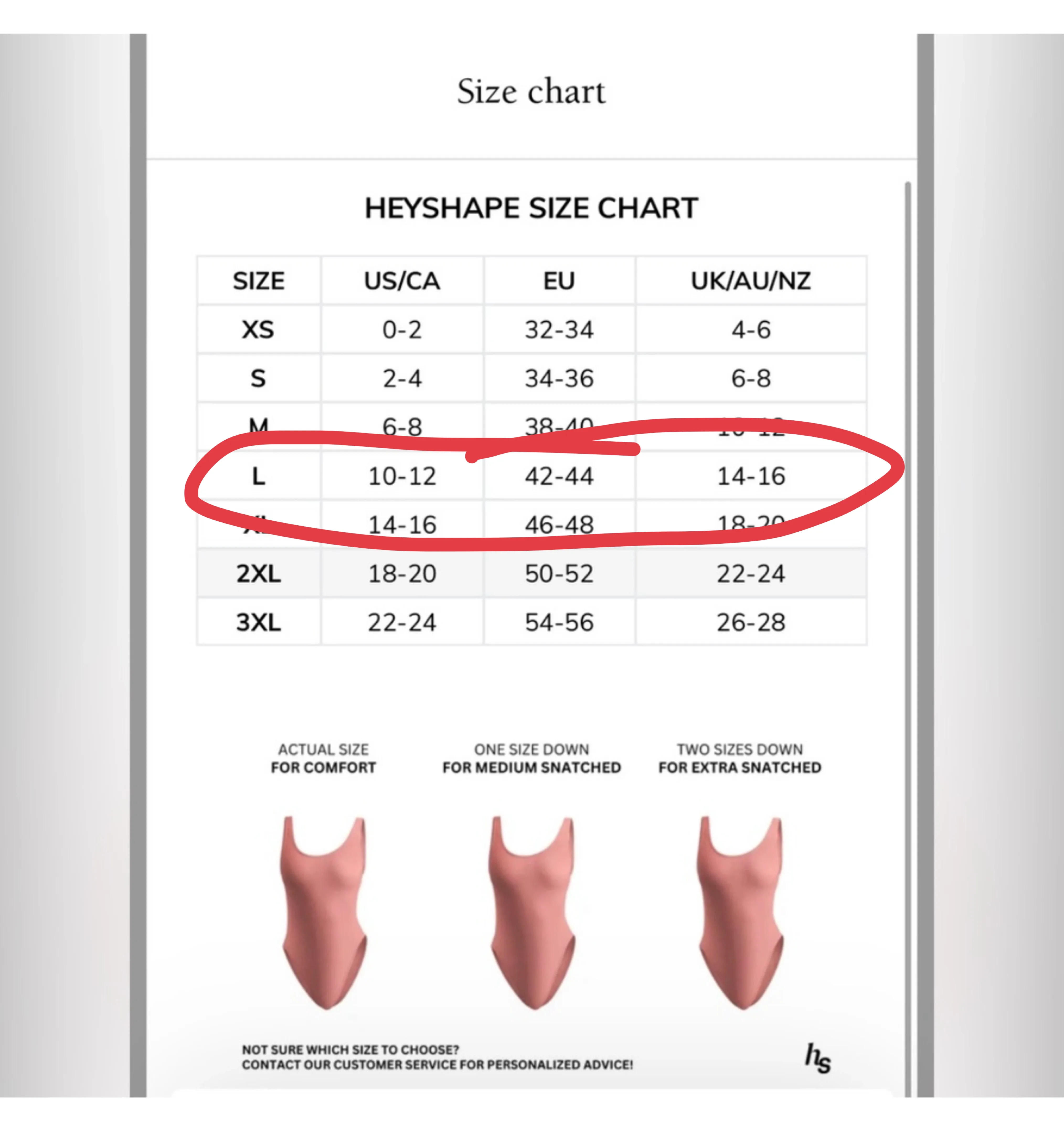 New Heyshape Bodysuit - Size L image indicator(2)