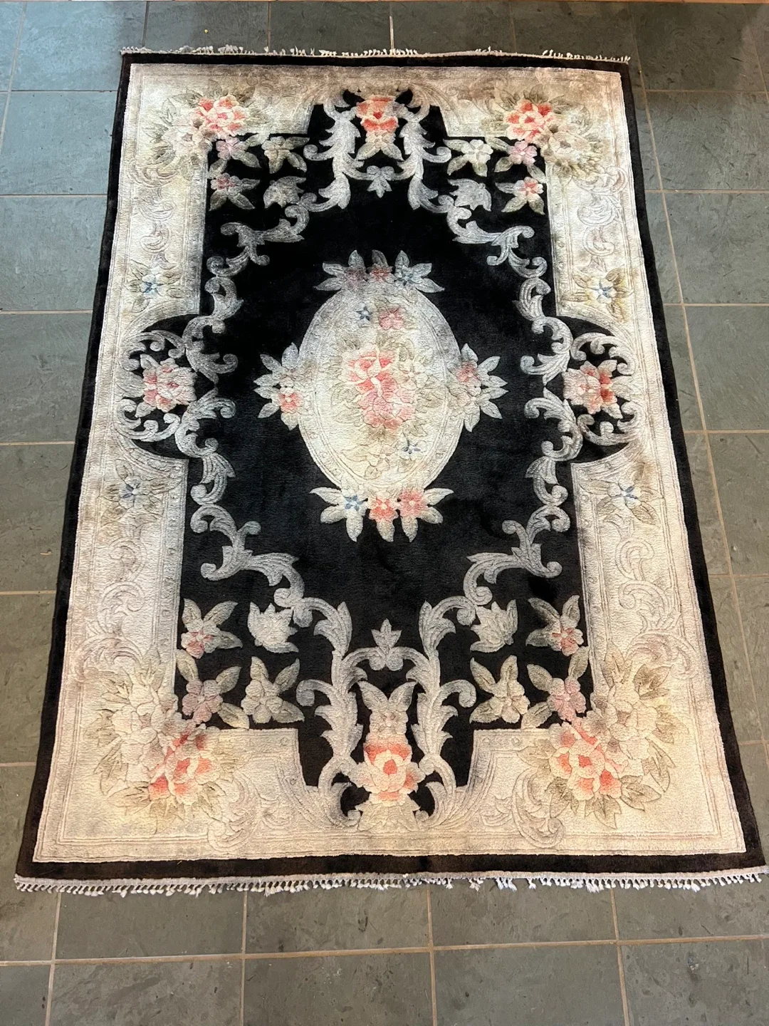 Rug - 130x200cm - Black, White, Pink