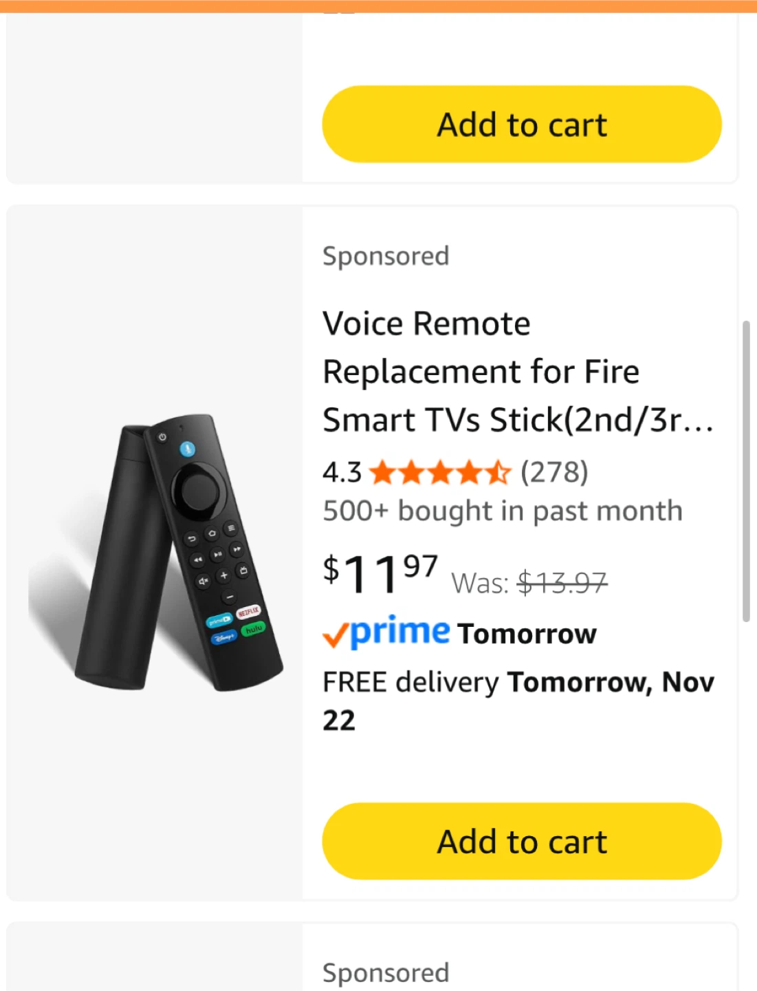 Voice Remote Replacement for Fire TV Stick
