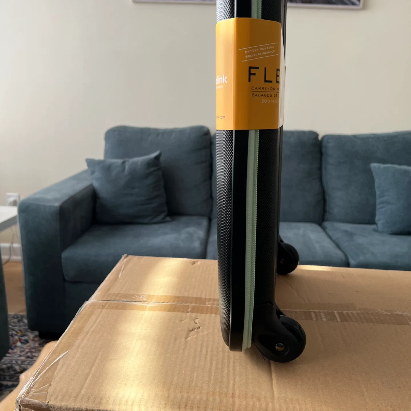 Foldable Carry-On Luggage – Collapses to 5cm – Mint Color image indicator(2)