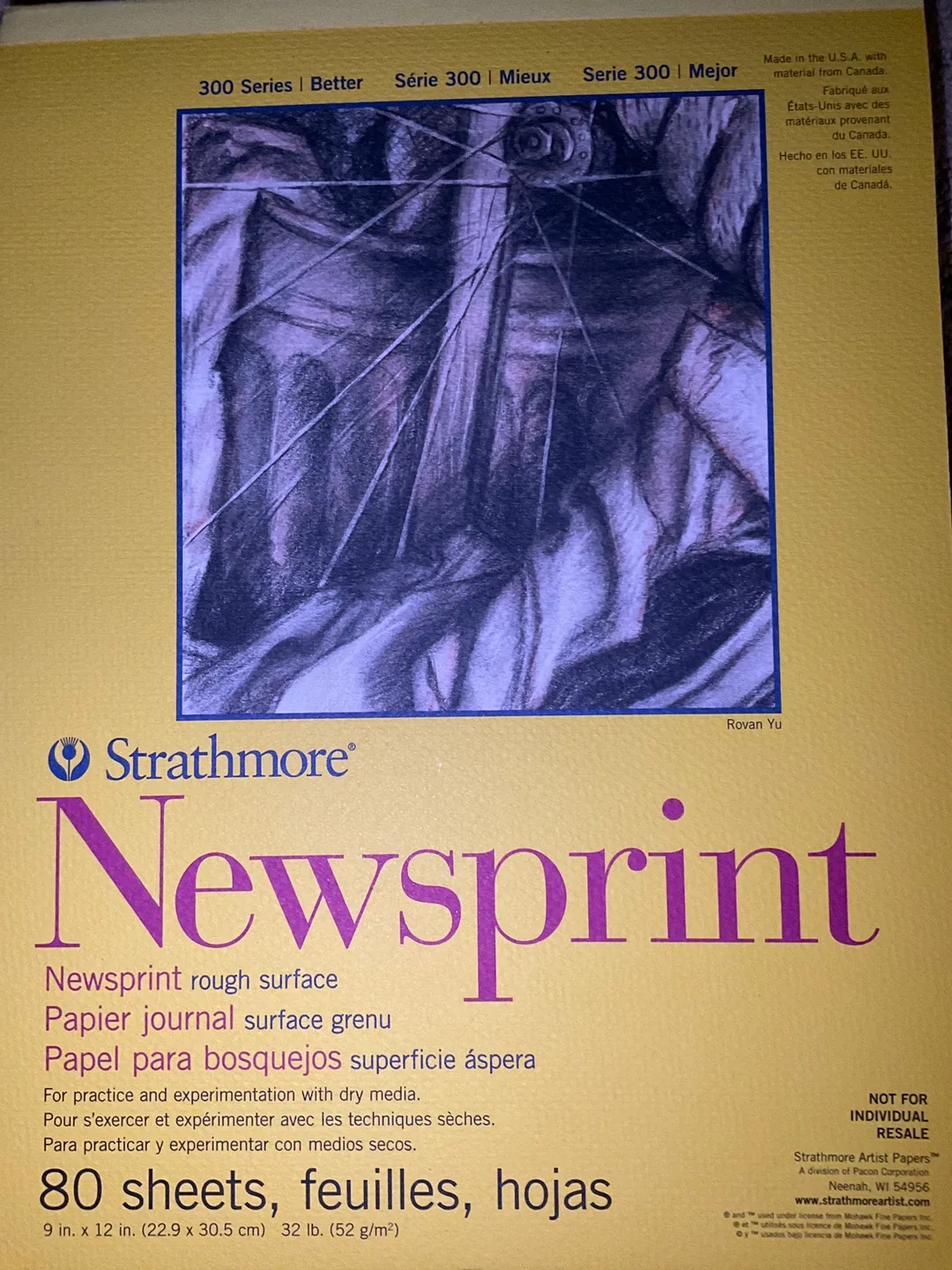 Strathmore Newsprint Pad - 9x12, 80 Sheets
