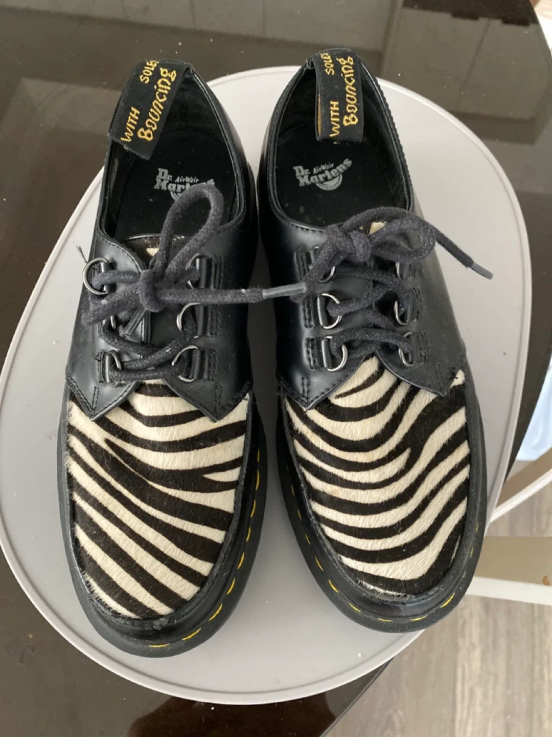 Dr. Martens 1461 Zebra Shoes