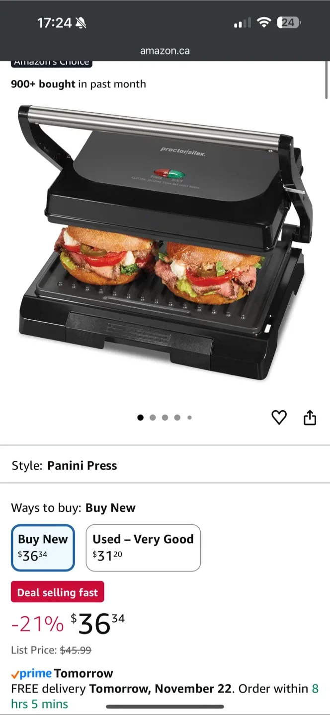 Proctor Silex Grill image indicator(5)