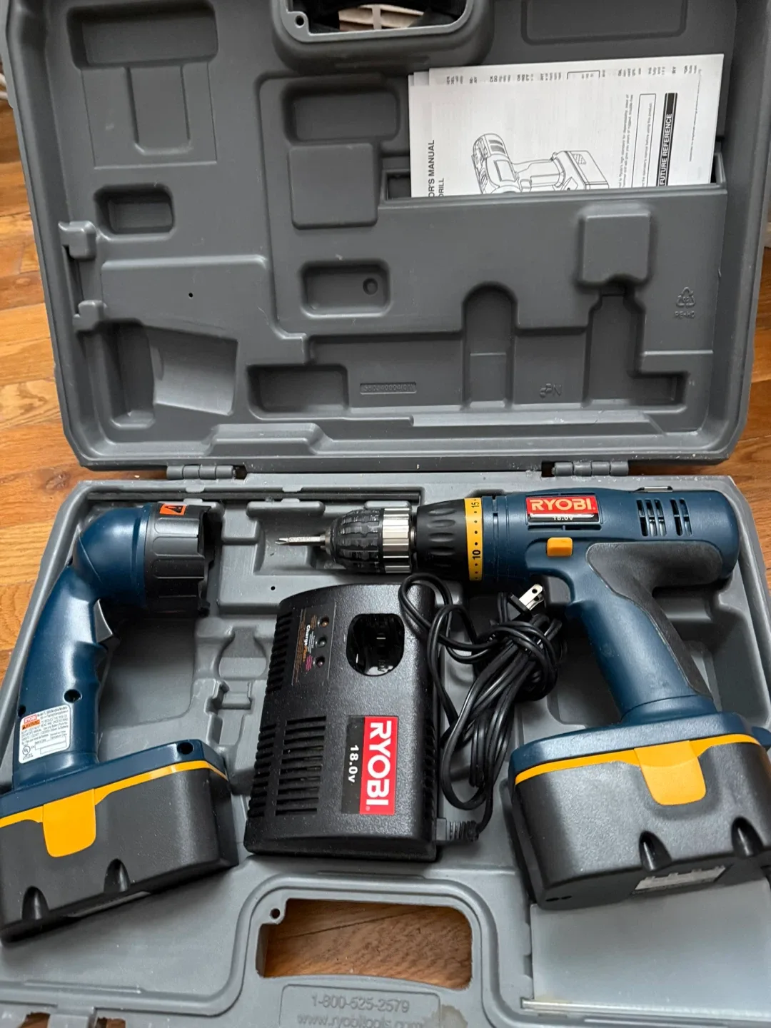 Ryobi 18V Drill Kit with Case