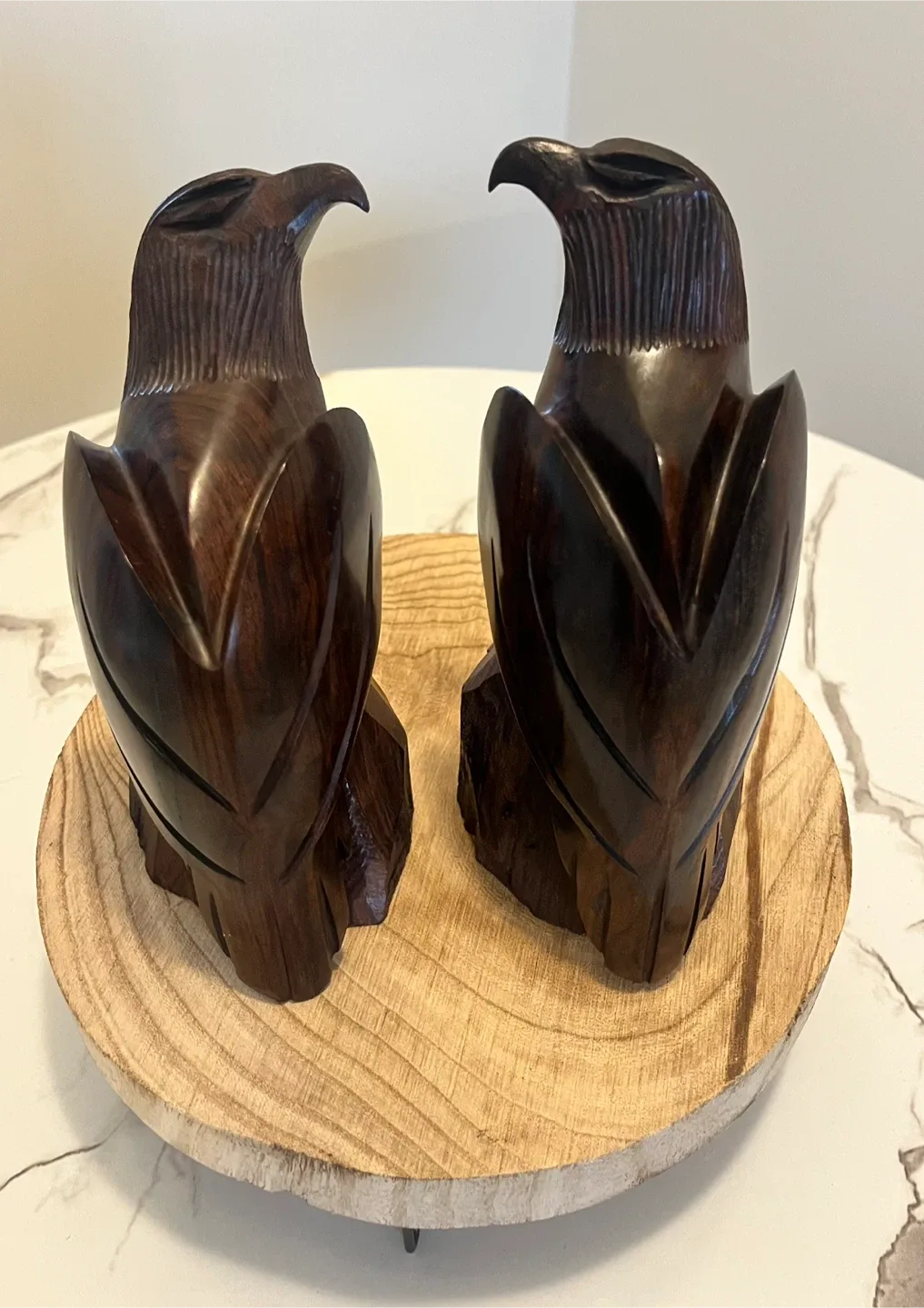 2 Wooden Eagle Carvings image indicator(4)