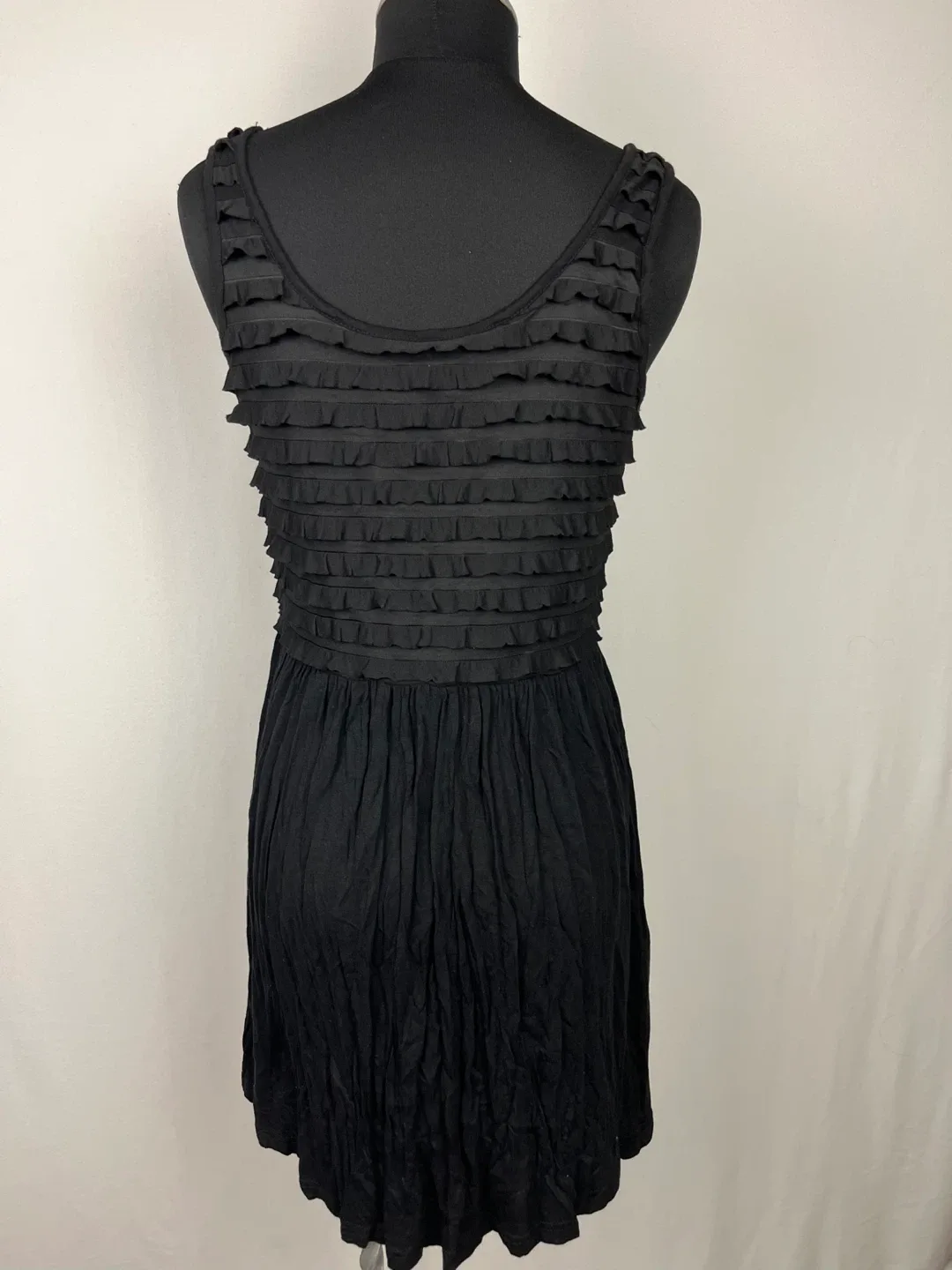 H&M Black Ruffle Dress - Size 8 image indicator(2)